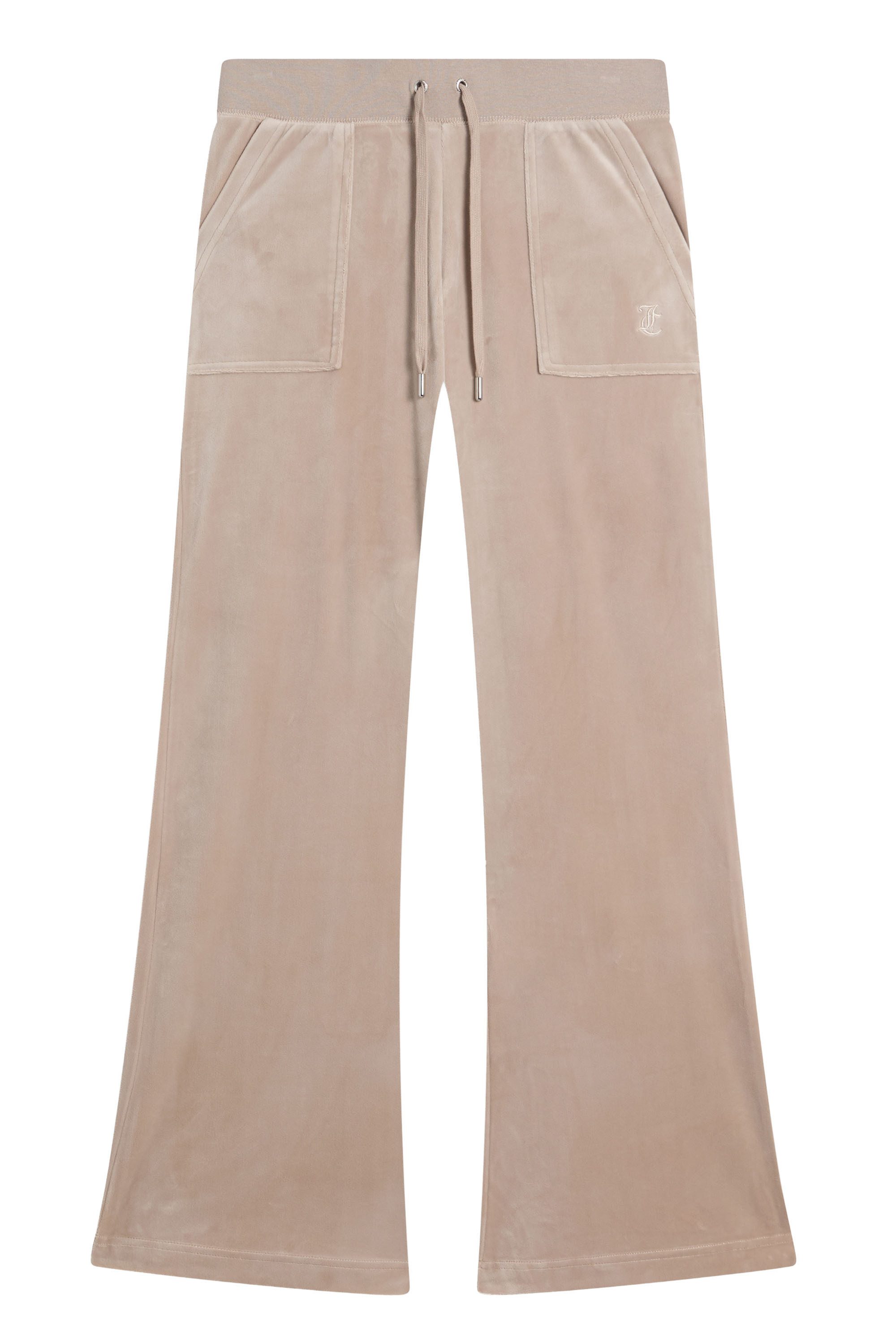 Juicy Couture Sweathose LAYLA LOW RISE POCKETED FLARE. Damen Trainingshose Damen, Sweathose, Velour, Jogginghose mit Glitzer, Sale