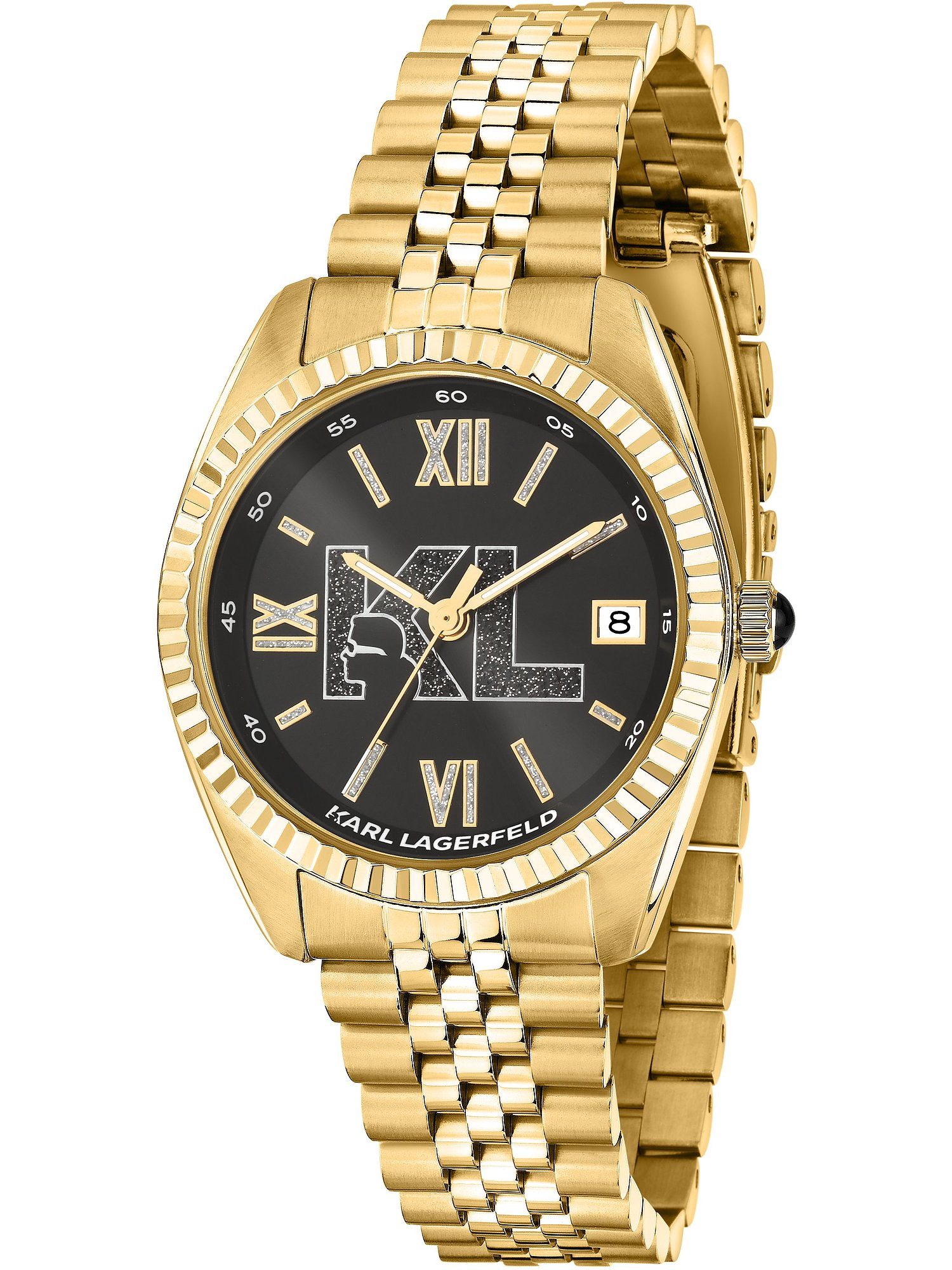 KARL LAGERFELD Quarzuhr Karl Lagerfeld Damen-Uhren Analog Quarz