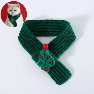 Dekorative Hundekostüm Warmer Schal für Haustiere, Weihnachtsschal für Hunde
