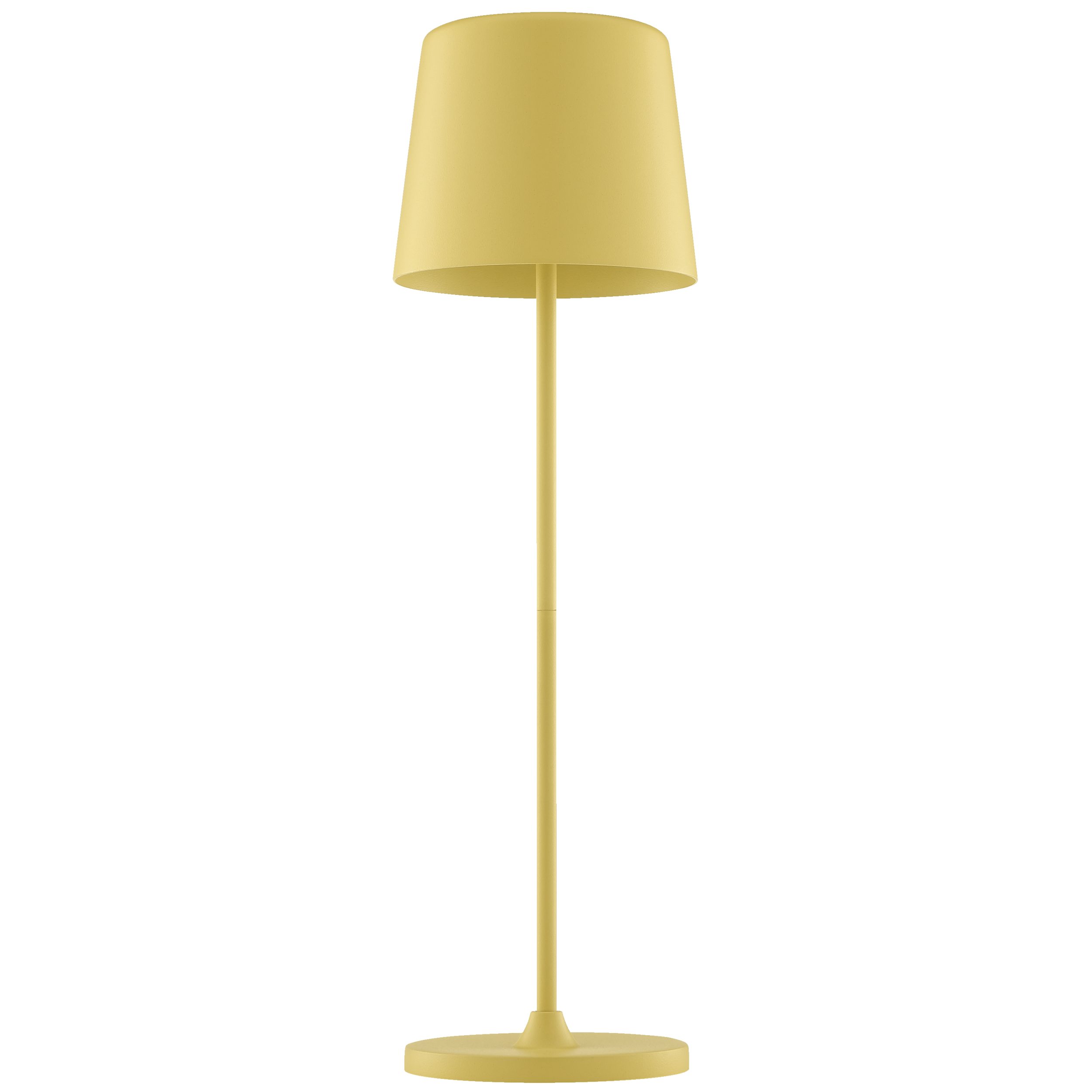 Lightbox Tischleuchte, LED fest integriert, Warmweiß, Portable LED Außen Tischlampe, 37 cm, 310 lm, Touchdimmer, USB, gelb
