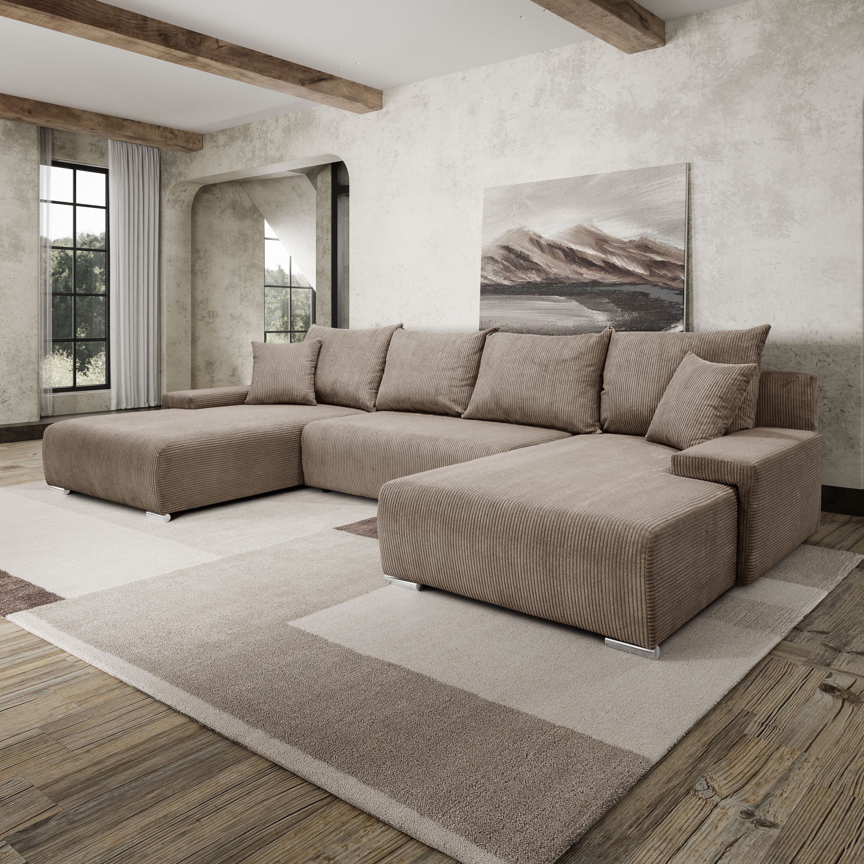 Kaiser Möbel Ecksofa Sofa U form, günstig online kaufen