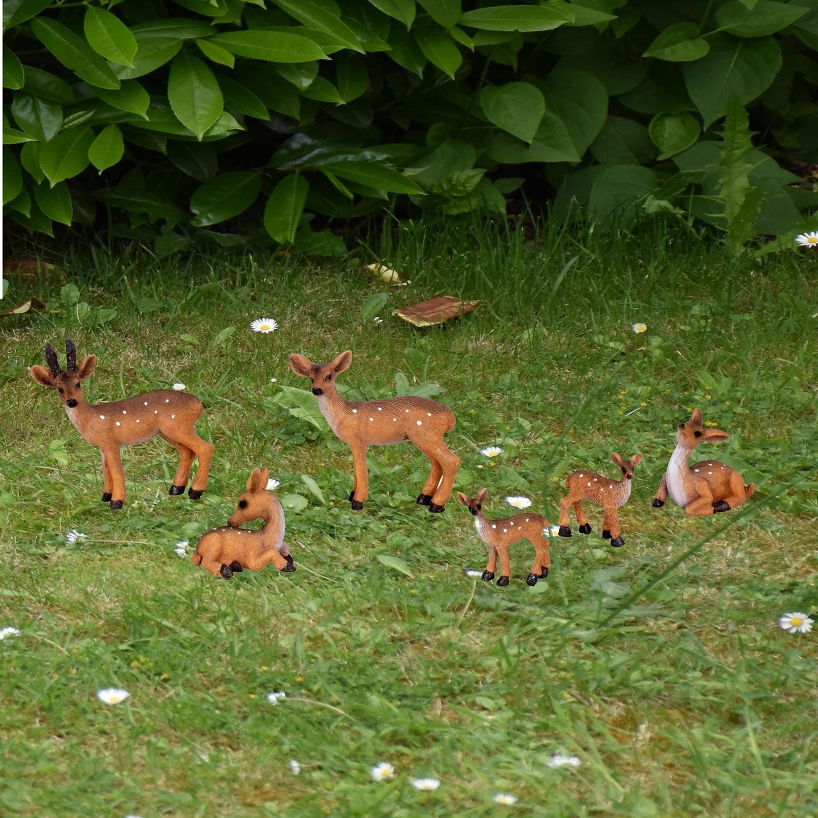 Geschenkestadl Tierfigur Zauberhafte Rehfamilie – detailreiche 6 Rehe für s günstig online kaufen