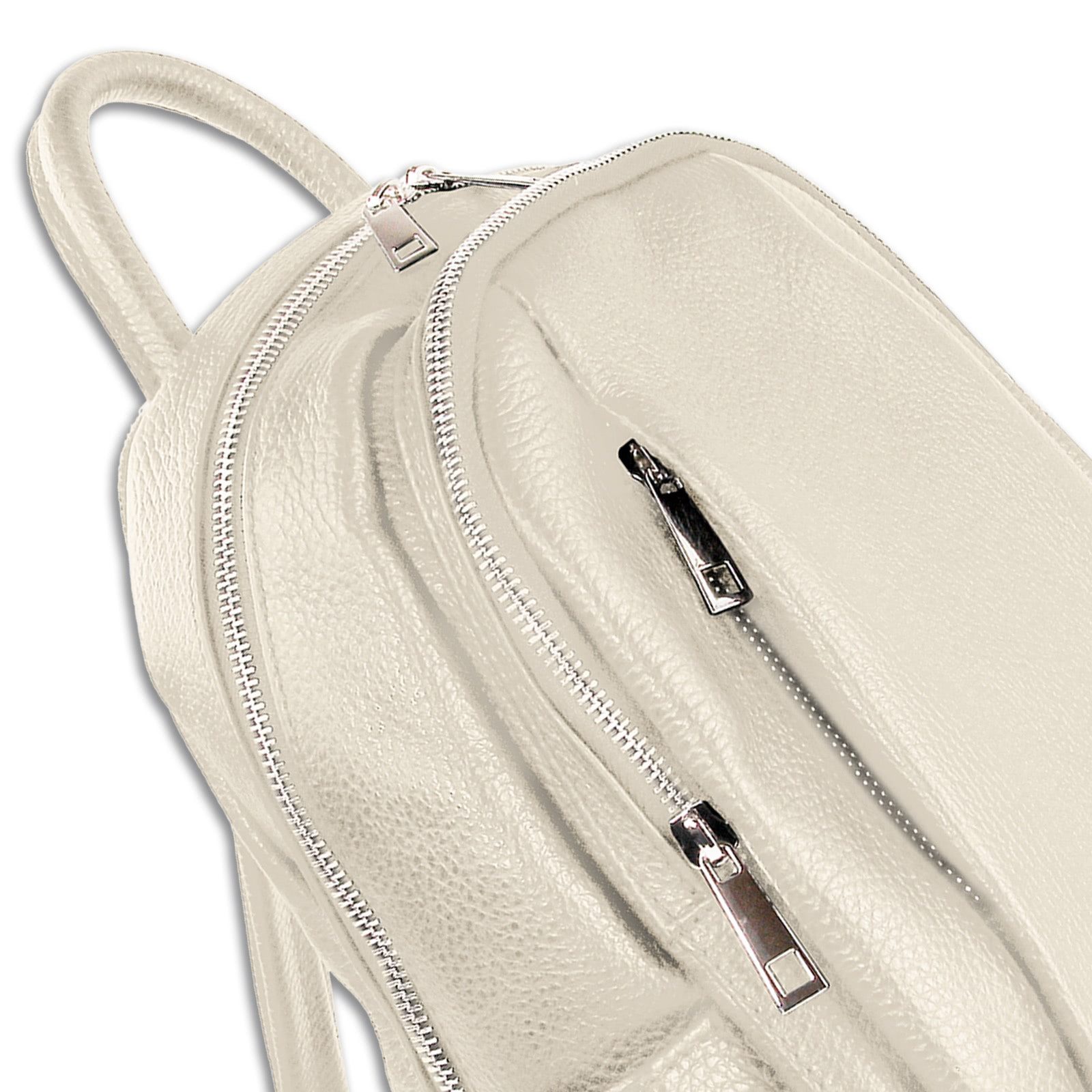Toscanto Cityrucksack Toscanto Damen Cityrucksack Leder, Damen Cityrucksack Leder, beige ca. 30cm x ca. 32cm