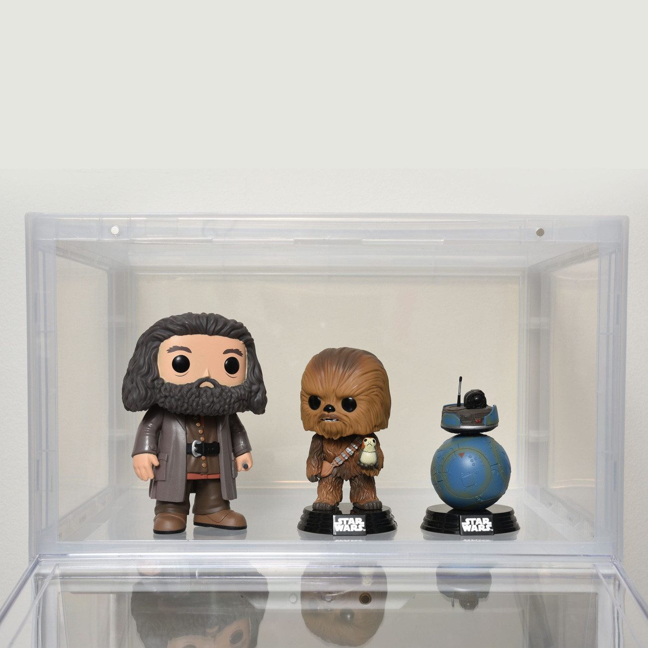 Evoretro Merchandise-Figur Evoretro Acryl Box Display Case für Schuhe / Figuren Stabelbar