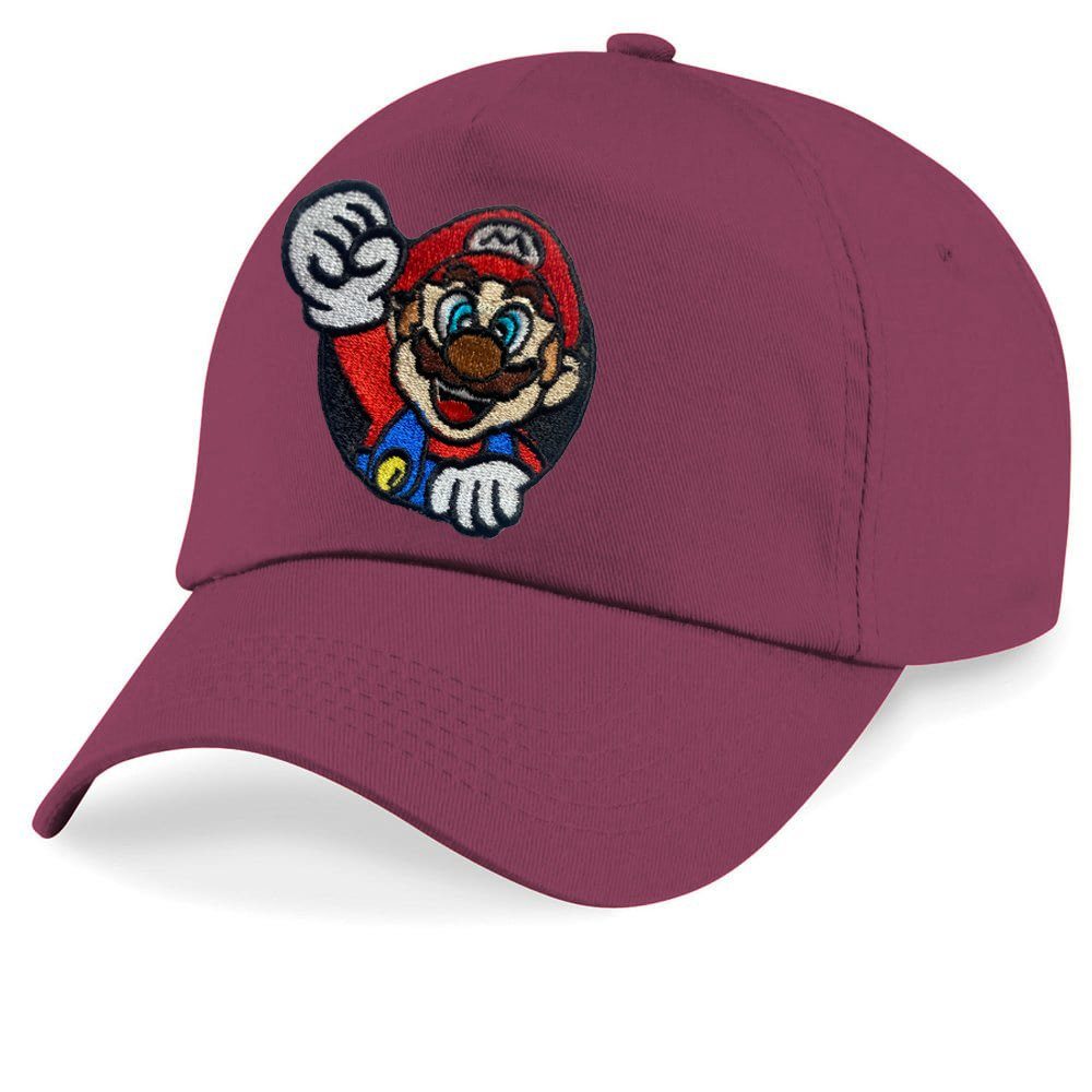 Baseball Cap Kinder Mario Faust Stick Patch Luigi Peach Super Retro Konsole