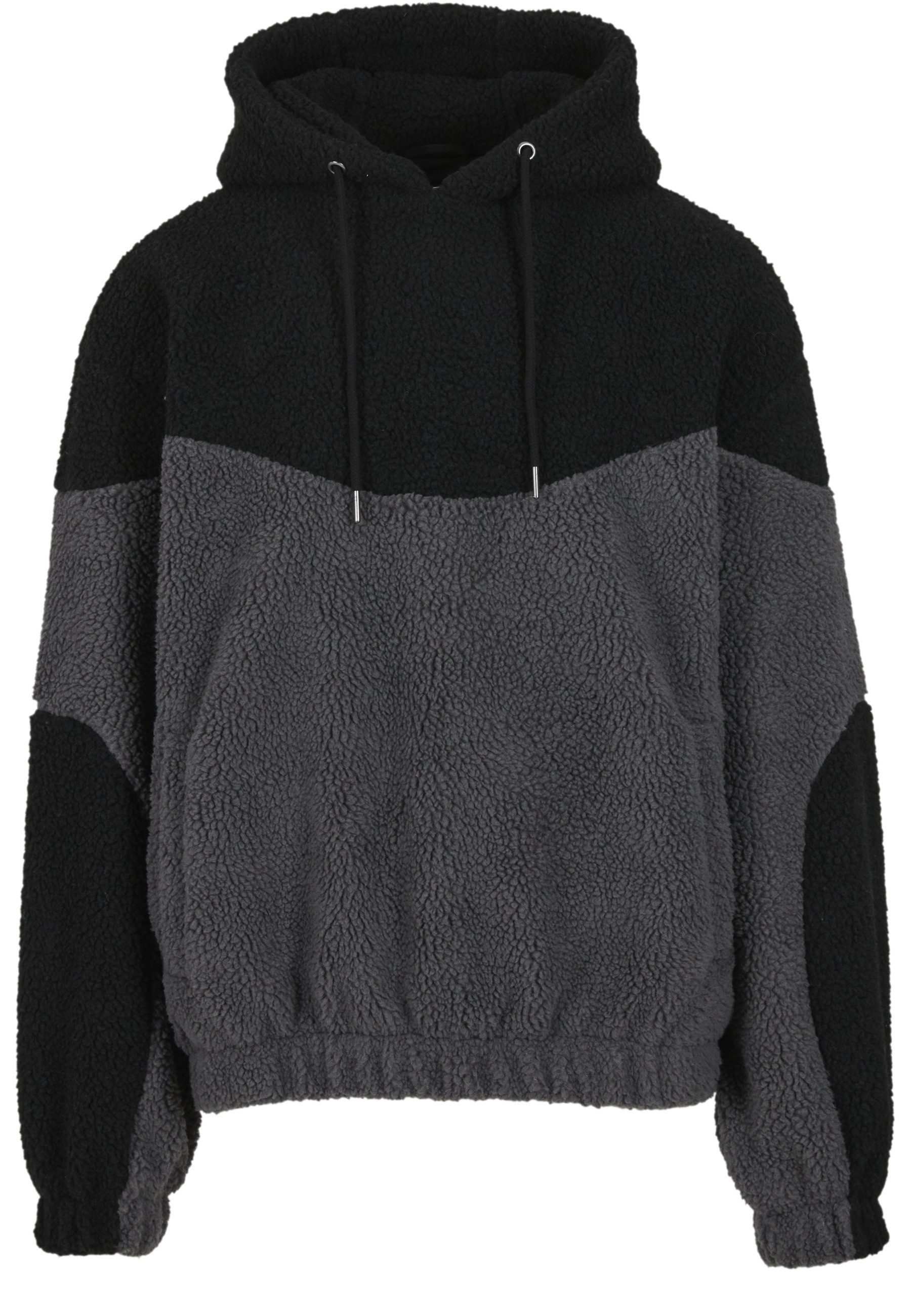 URBAN CLASSICS Kapuzenpullover Urban Classics Weavy Colorblock Teddy Hoodie (1-tlg)