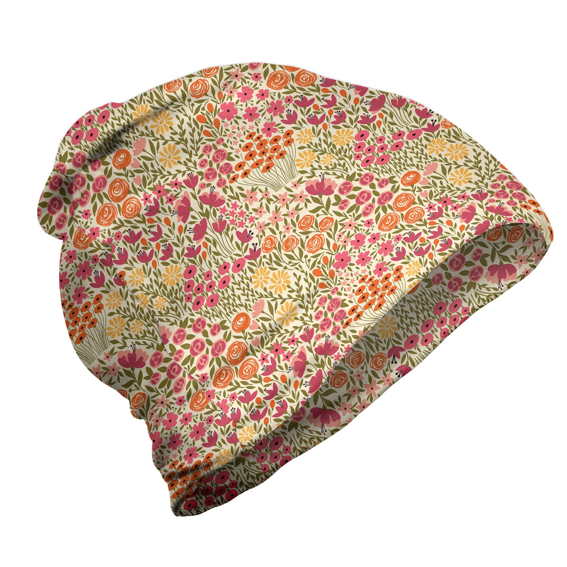 Wandern Freien Beanie Abakuhaus im Rosa Blumen Meadow Spring