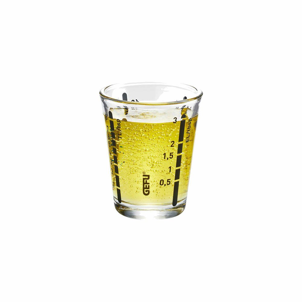 GEFU Messbecher Messi 40 ml, Glas