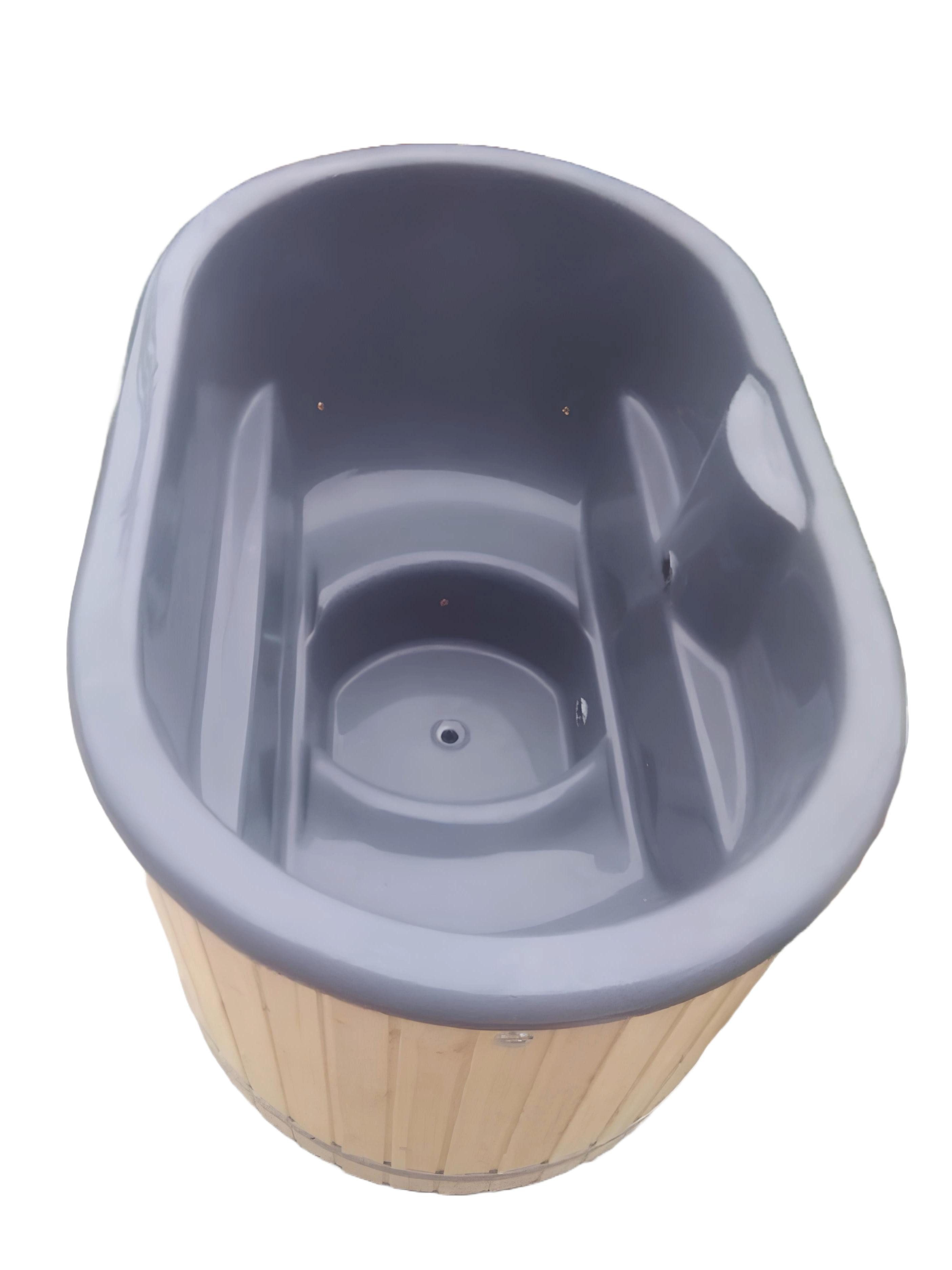 Xlmoebel Whirlpool-Badewanne Whirlpool Schwimmbecken Badezuber Externer Badeofen Gartenfass, Hergestellt in Europa