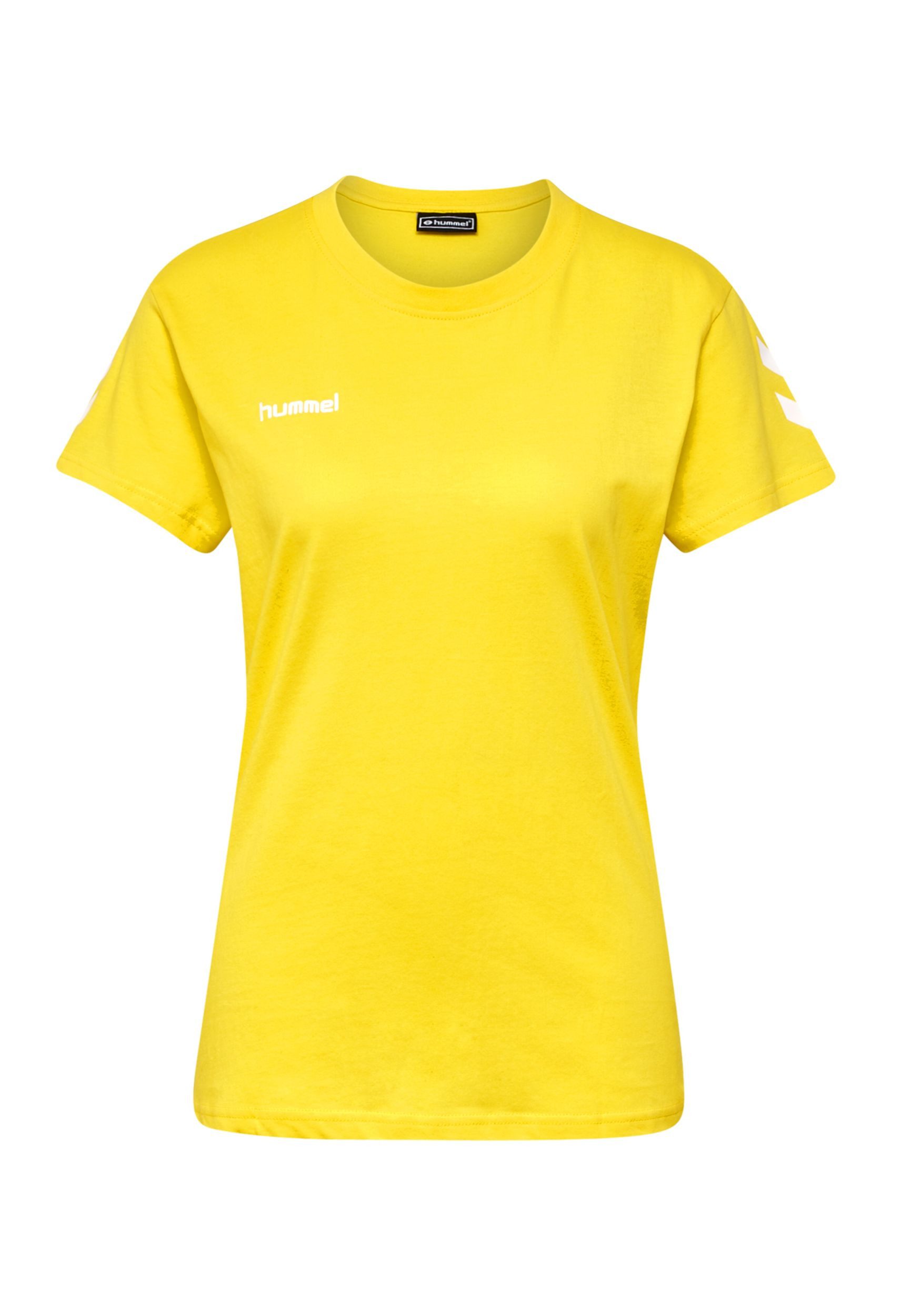hummel T-Shirt Logo Kurzarm aus Baumwolle HMLGO für Baumwolle Regular Fit Rundhals Kurzarm unifarben