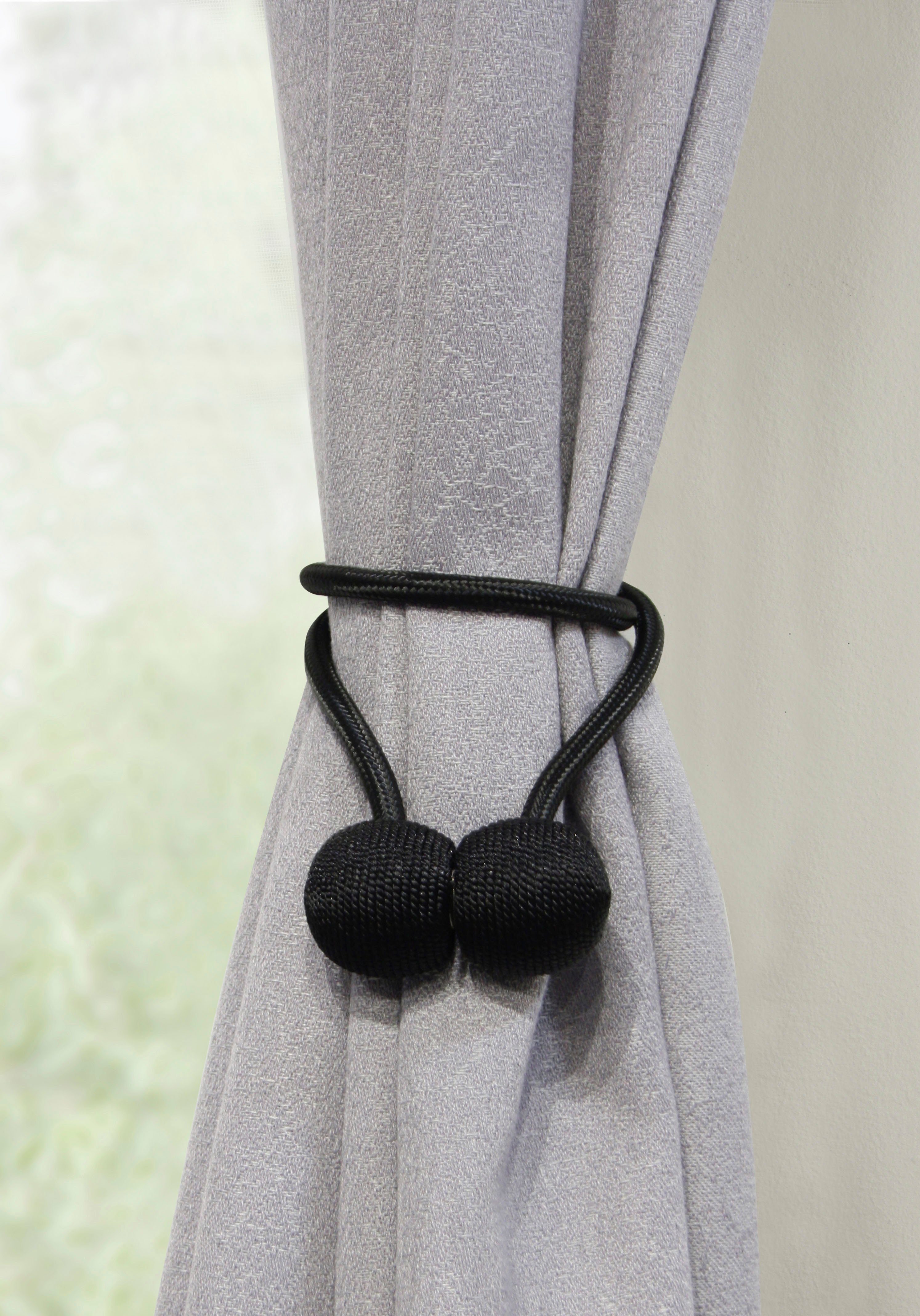 GARDINIA Raffhalter Flex-S mit Magnet, (2-tlg), vielfältige Anbringungsmöglichkeiten