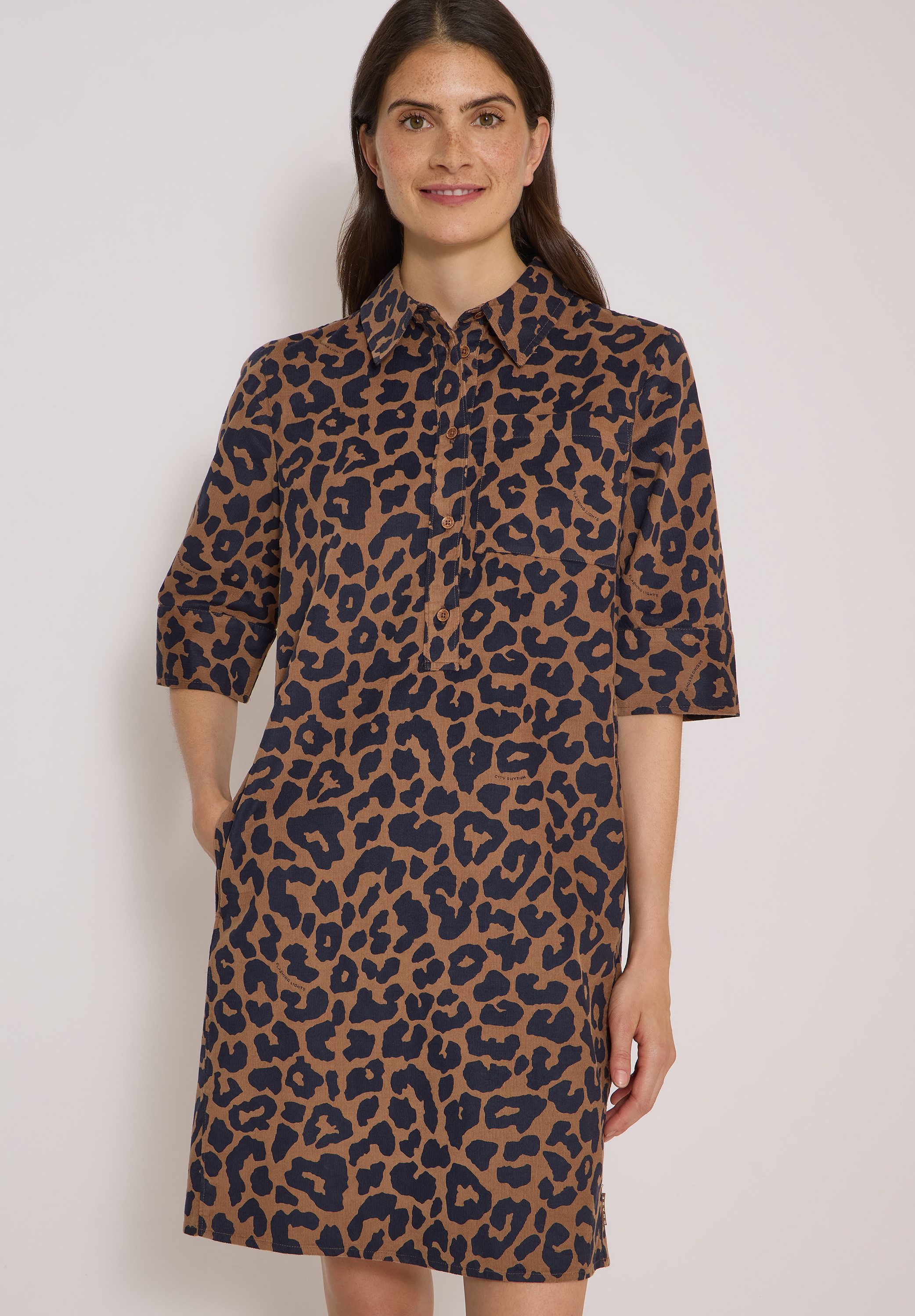 CECIL Midikleid mit Leo-Muster