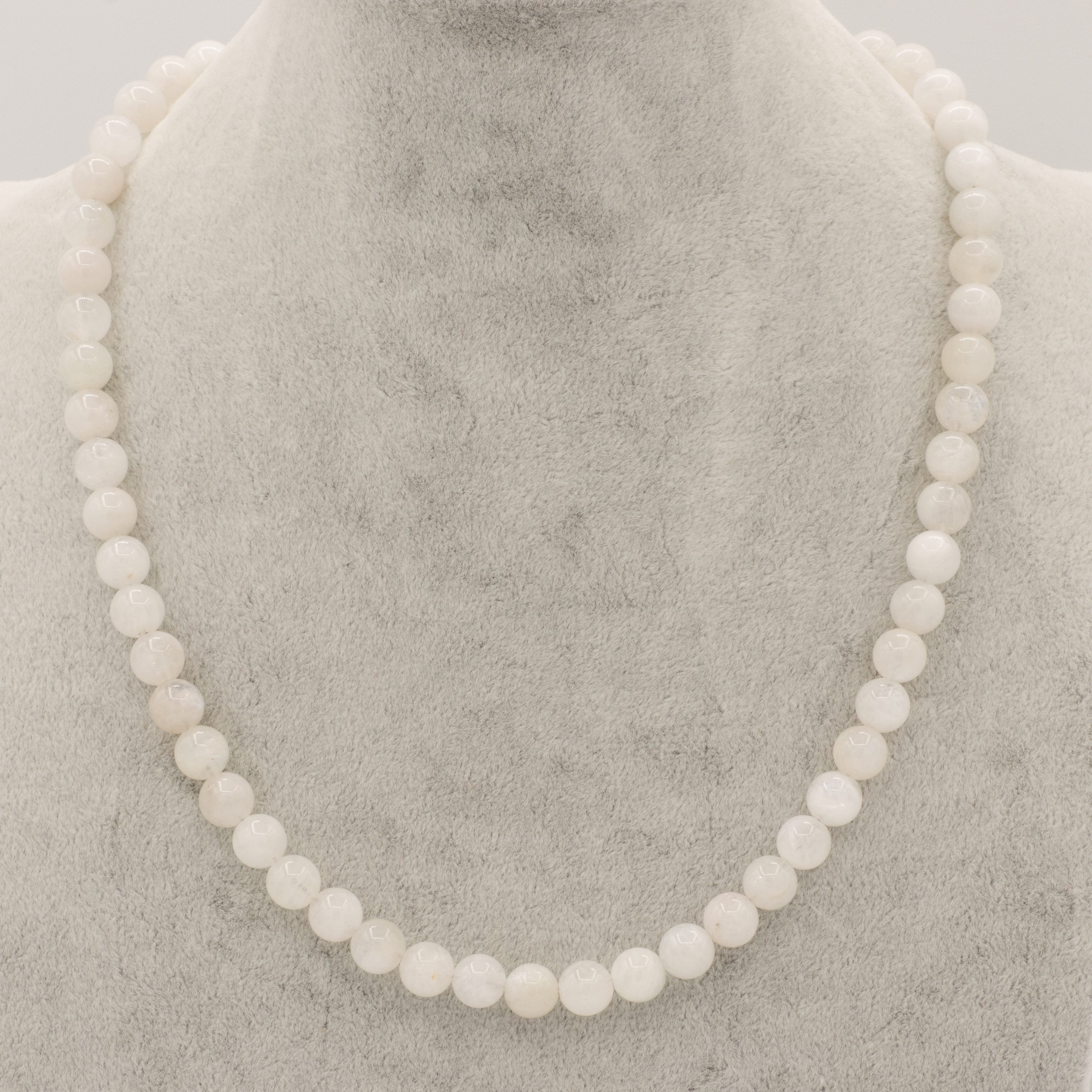 Bella Carina Perlenkette Mondstein Perlen Kette 8 mm Magnetverschluss, echt günstig online kaufen