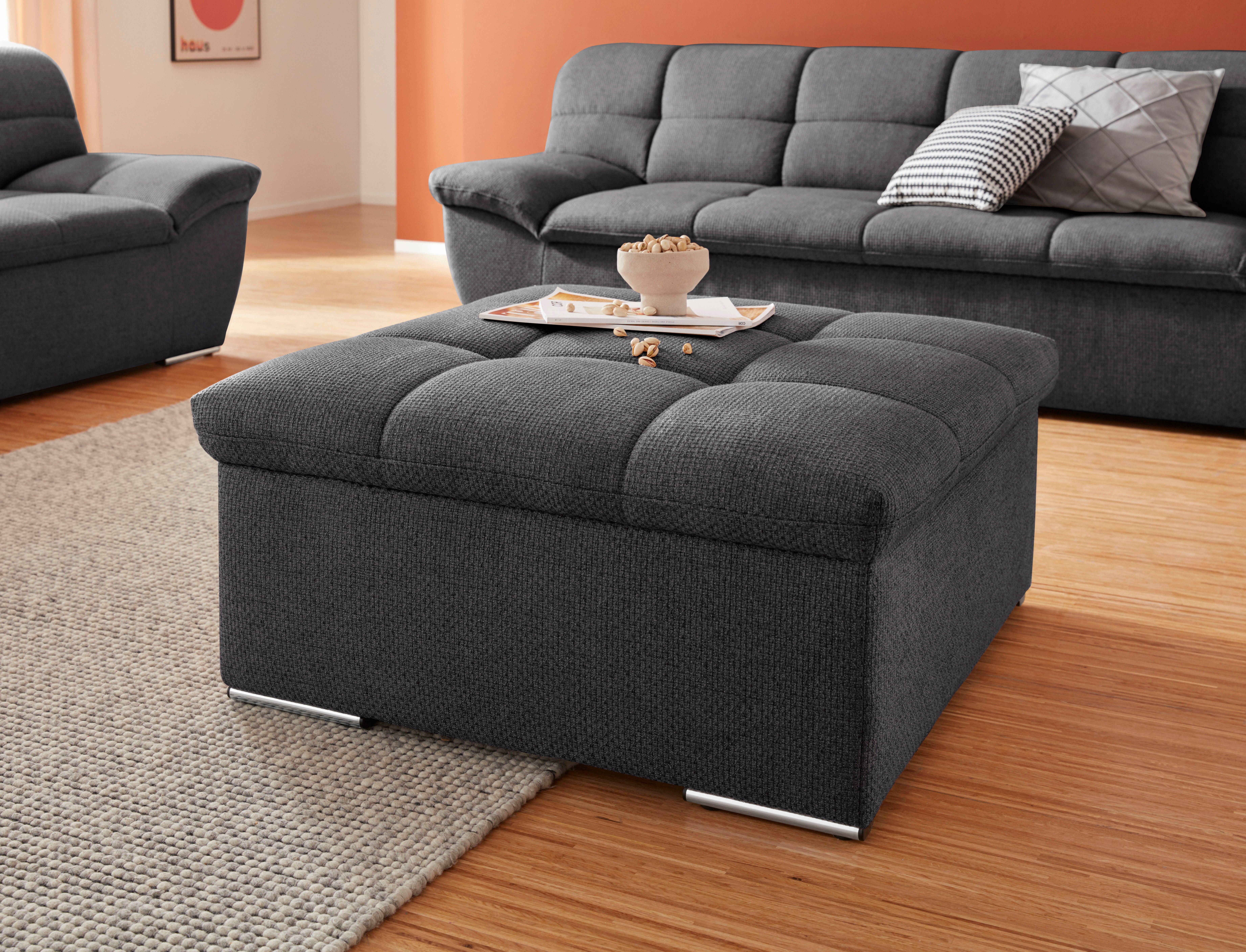 DOMO collection Sitzhocker Lagoa moderne Steppung im Sitz, elegant und zeitlos, B/T 87/87cm, in großer Farbauswahl