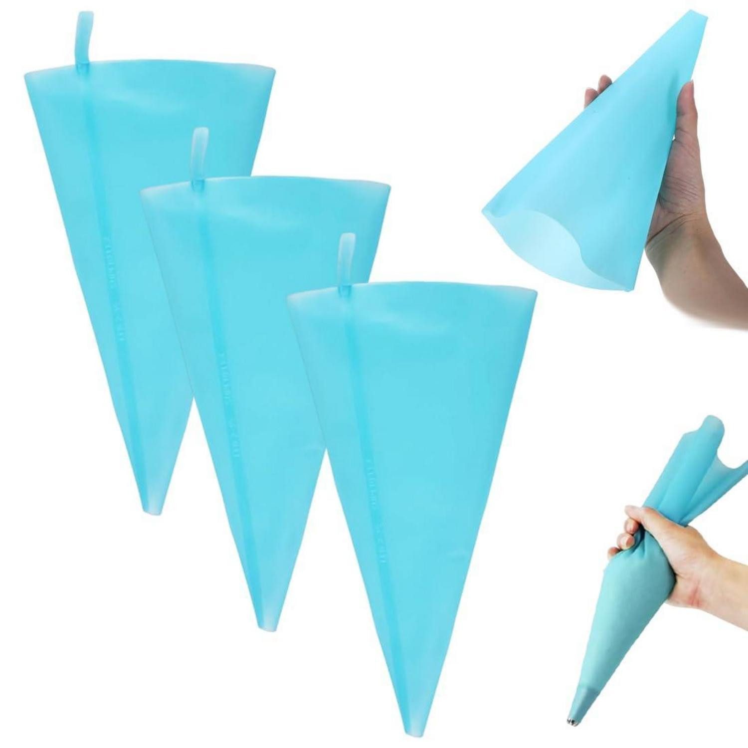 LuxusKollektion Spritzbeutel Spritzbeutel Silikon 3er Set 30cm