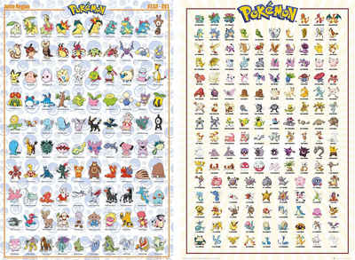 The Pokémon Company International Poster Pokemon Poster 2erSet 61 x 91,5 cm