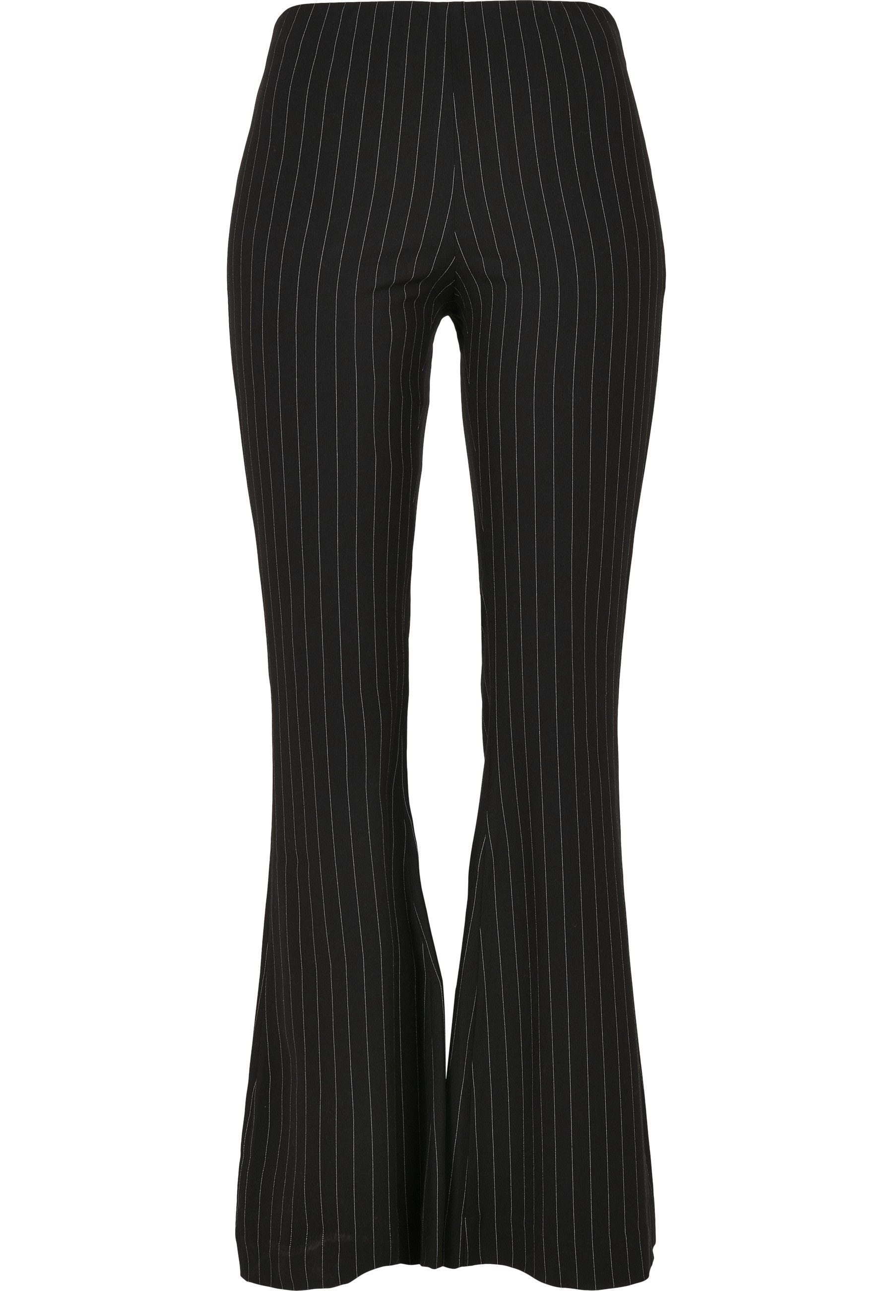 Stoffhose Urban Classics Damen Ladies Flared Pin Stripe Pants