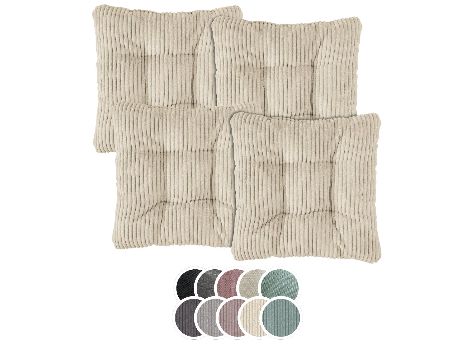 XDREAM Stuhlkissen Sitzkissen Set (2er & 4er) für Stühle und Bänke, robuste günstig online kaufen