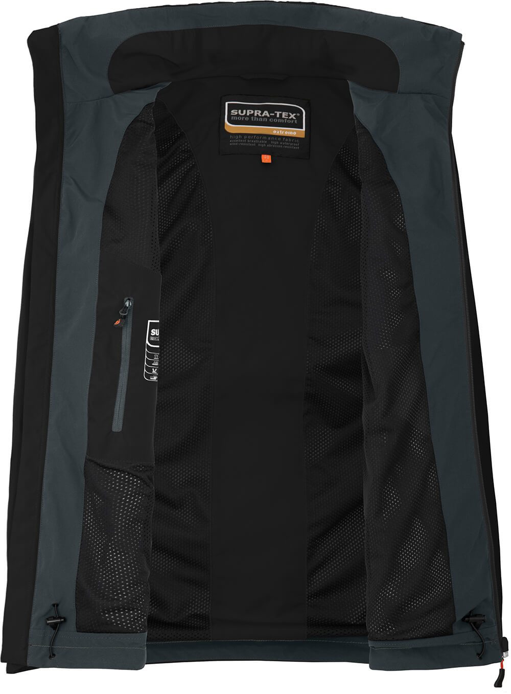 Bergson Regenjacke TALLMOS Herren Regenjacke, Wasserdicht 20.000 mm, Normalgrößen, schwarz – Bild 4 von 4