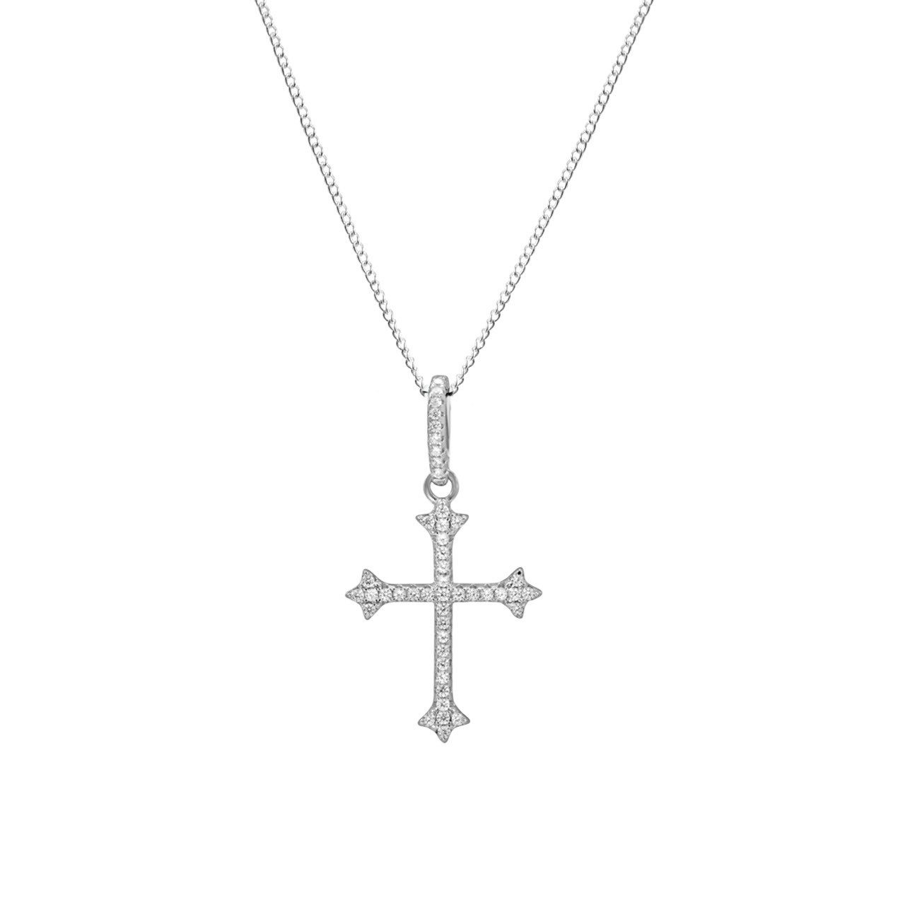 ALEXANDER YORK Kette mit Anhänger KREUZ mit Zirkonia, 2-tlg., 925 Sterling günstig online kaufen