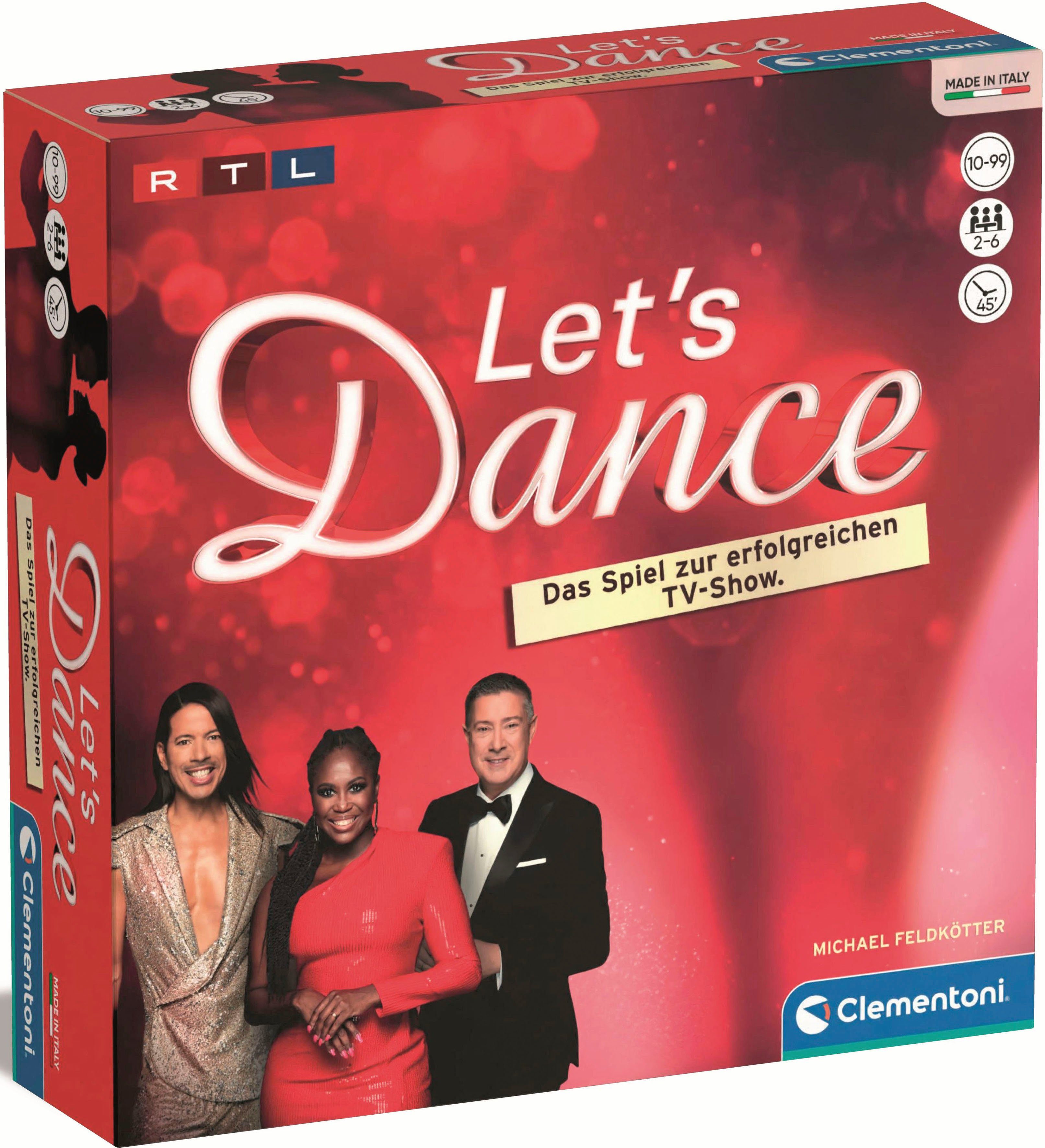 Clementoni® Spiel, Gesellschaftsspiel Let's Dance, Made in Europe; FSC® - schützt Wald - weltweit