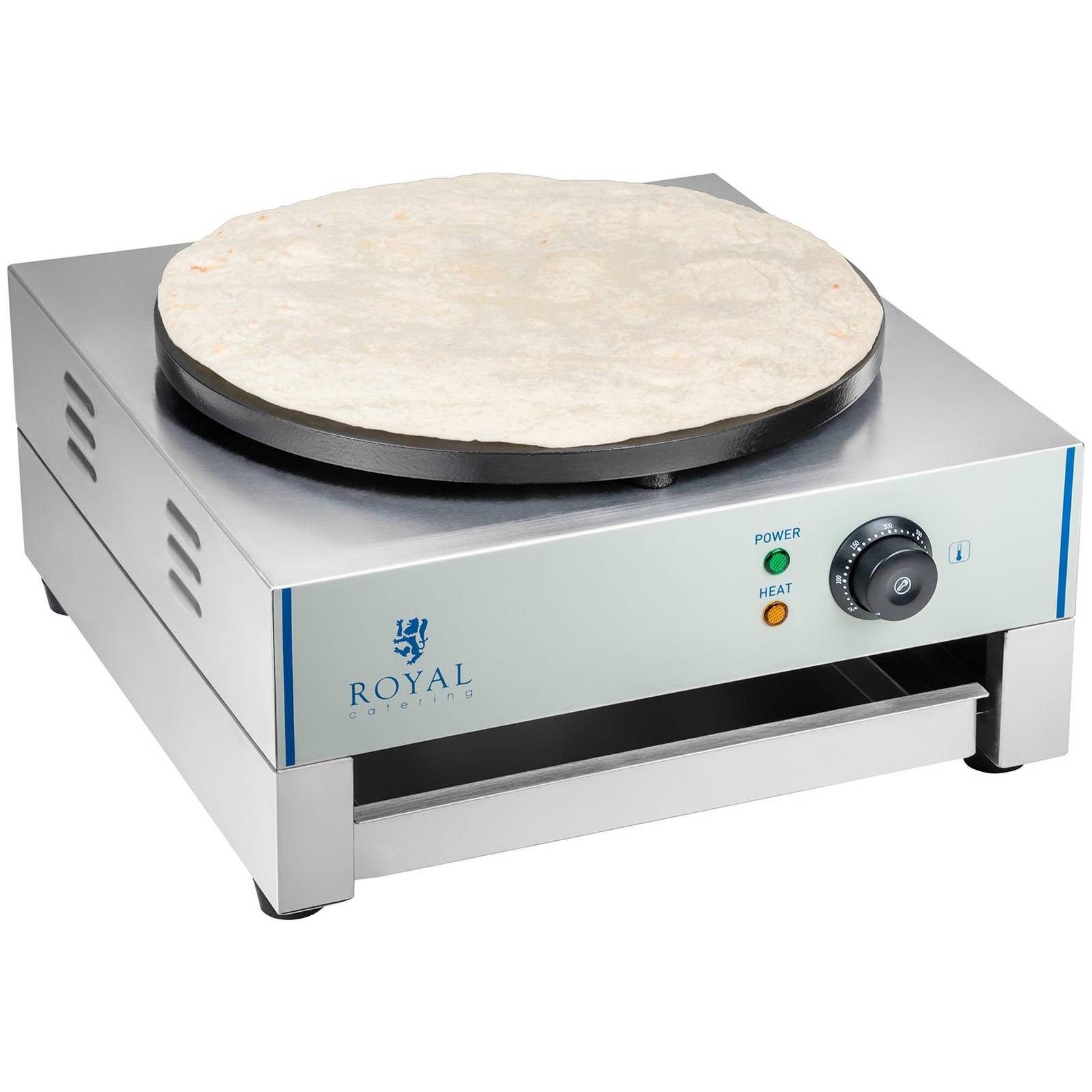 Royal Catering Crêpesmaker Crepes Maker Crepesgerät Crepeseisen 40 cm, 3000 W