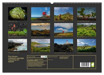 CALVENDO Wandkalender Pico Azoren - Vulkanisch geprägte Trauminsel im Atlantik (Premium, hochwertiger DIN A2 Wandkalender 2023, Kunstdruck in Hochglanz)