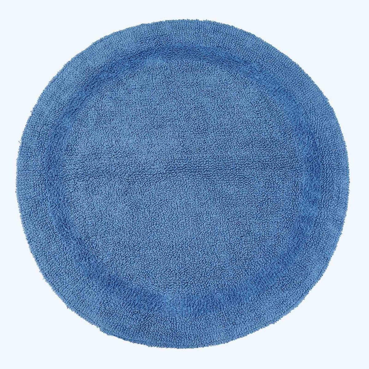 Homescapes Badematte Runde Battematte blau 80 günstig online kaufen