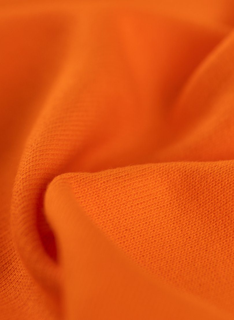 mandarine-C2C Biobaumwolle Trigema TRIGEMA Modischer (kbA) Sweatshirt Hoodie aus