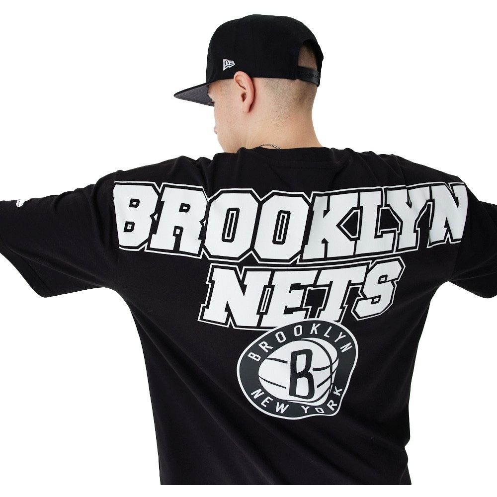 BACKPRINT Print-Shirt Era Nets NBA Oversized Brooklyn New