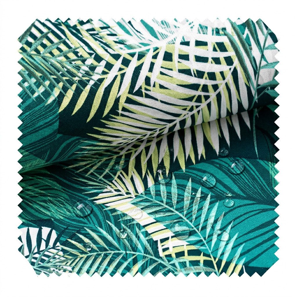 novely® Stoff OXFORD 210D D144 Tropic Palmen Printstoff Outdoor, Wasserabweisend, Outdoor, Meterware, 1lfm