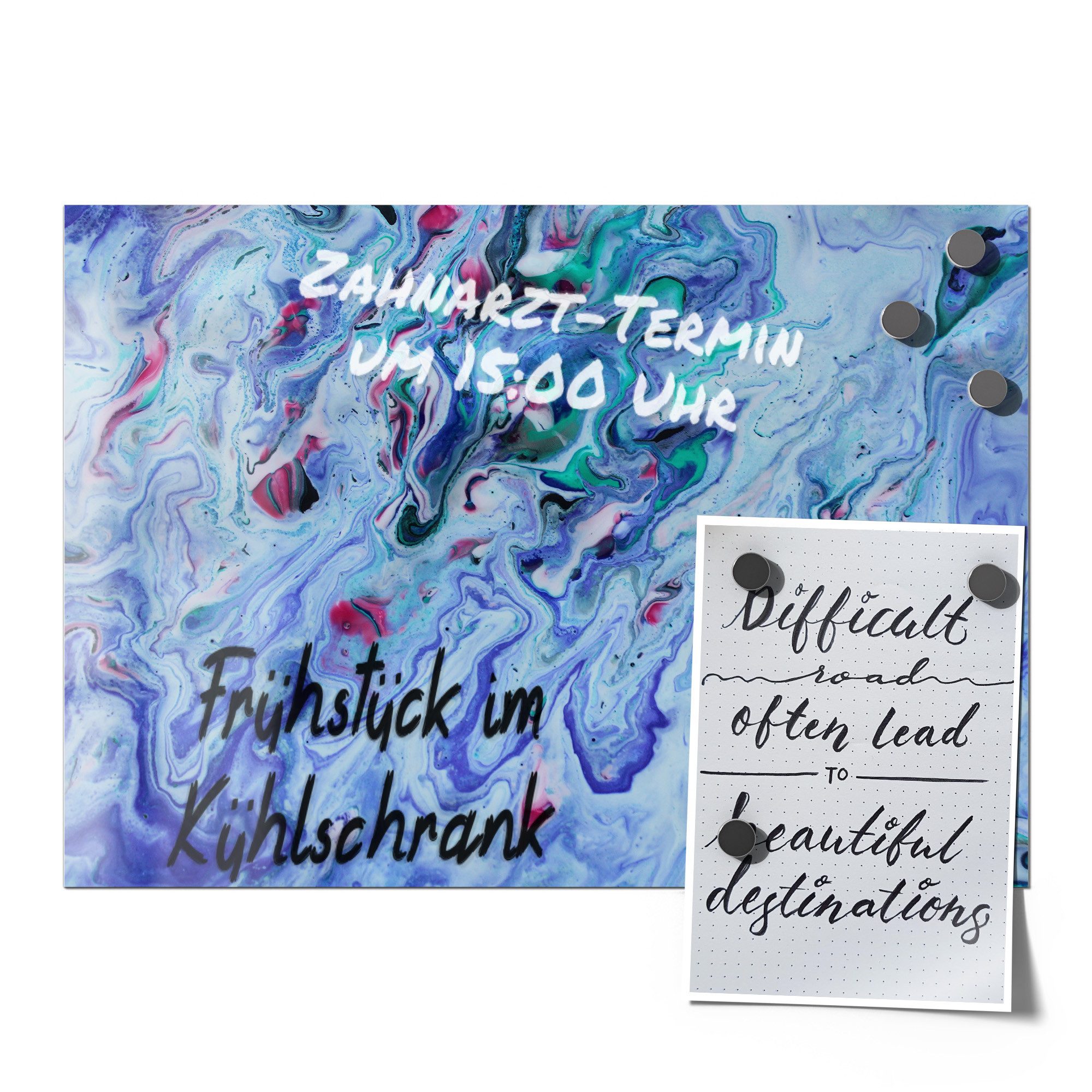 Thumbnail - DEQORI Magnetfolie 'Farbenrausch der Fantasie', beschreibbar universal Magnetmatte magnetisch Folie Planer Kalender