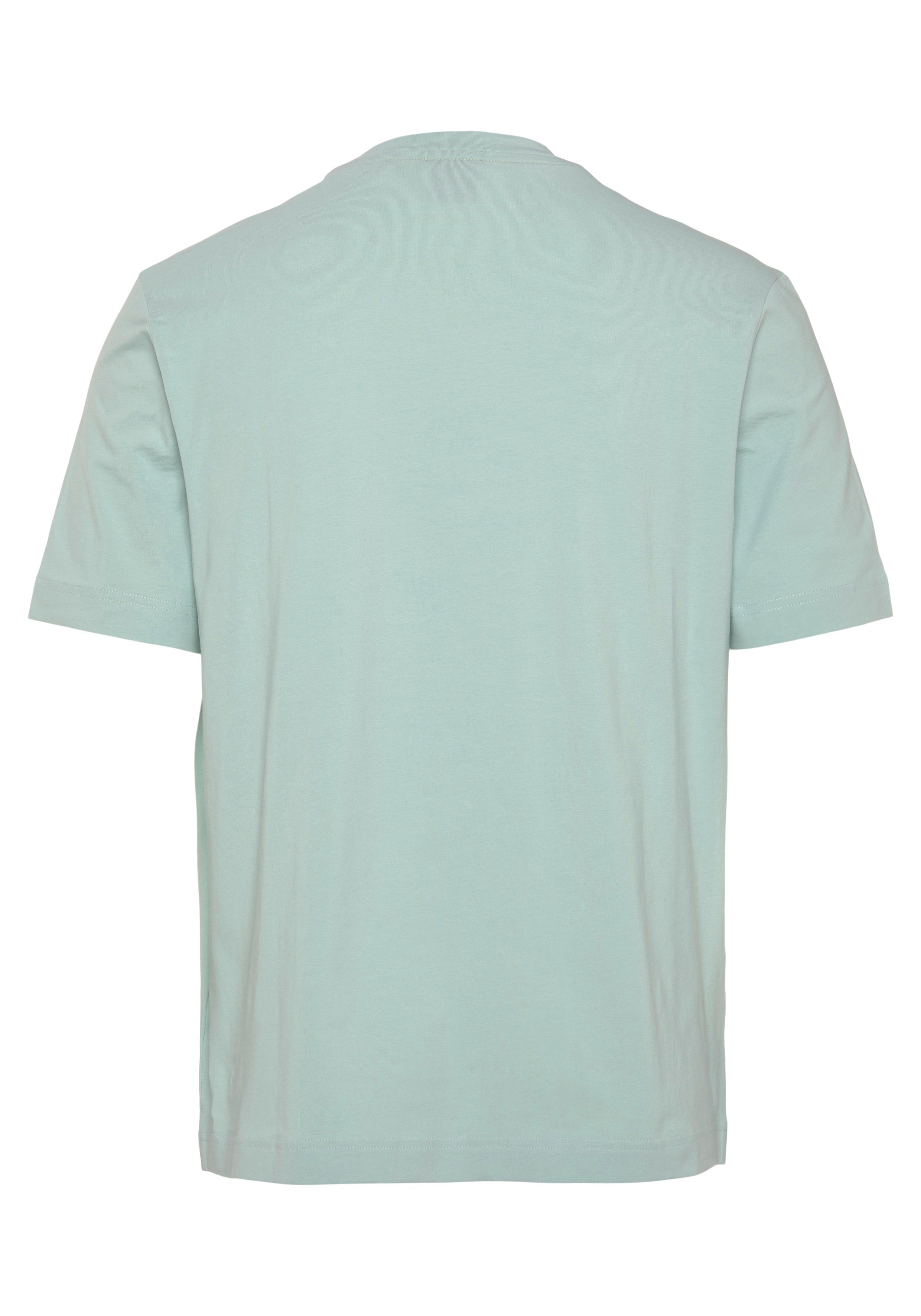 BOSS ORANGE Print-Shirt TChup Turquoise/Aqua Brust mit Marken-Print 446 auf der (1-tlg)