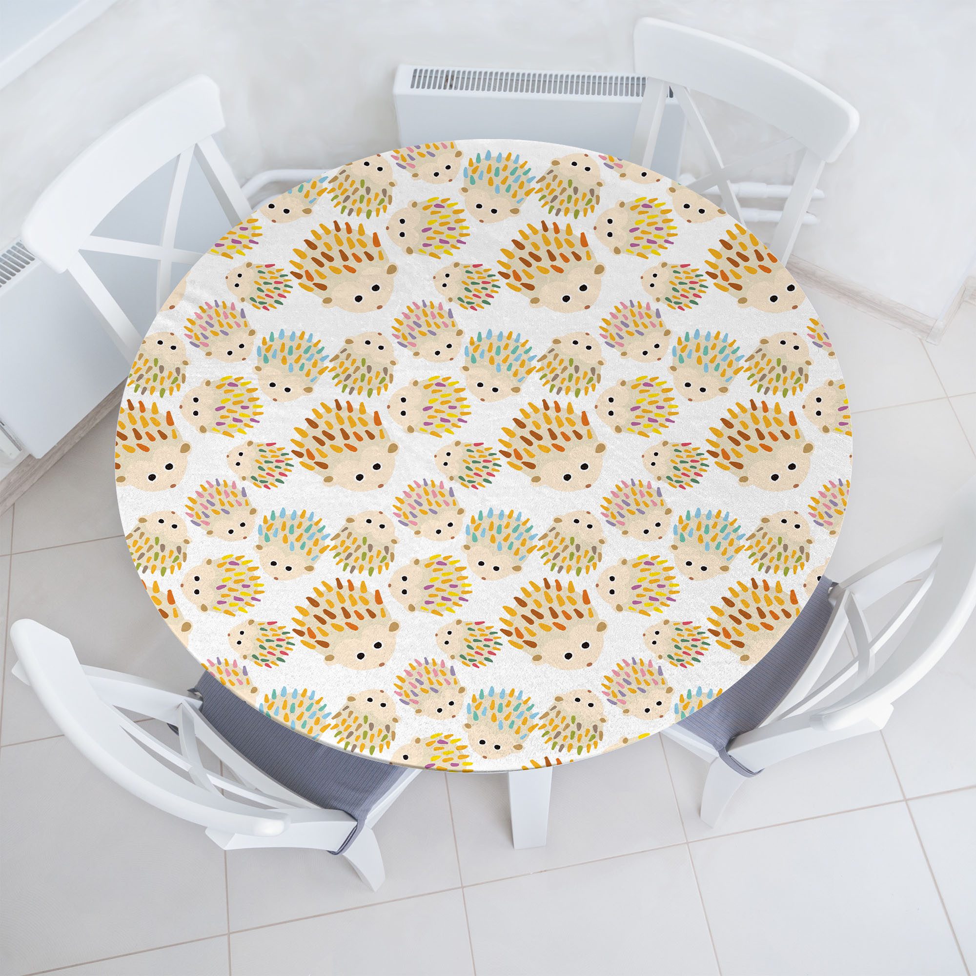 Tischdecke Rundum-elastische Stofftischdecke