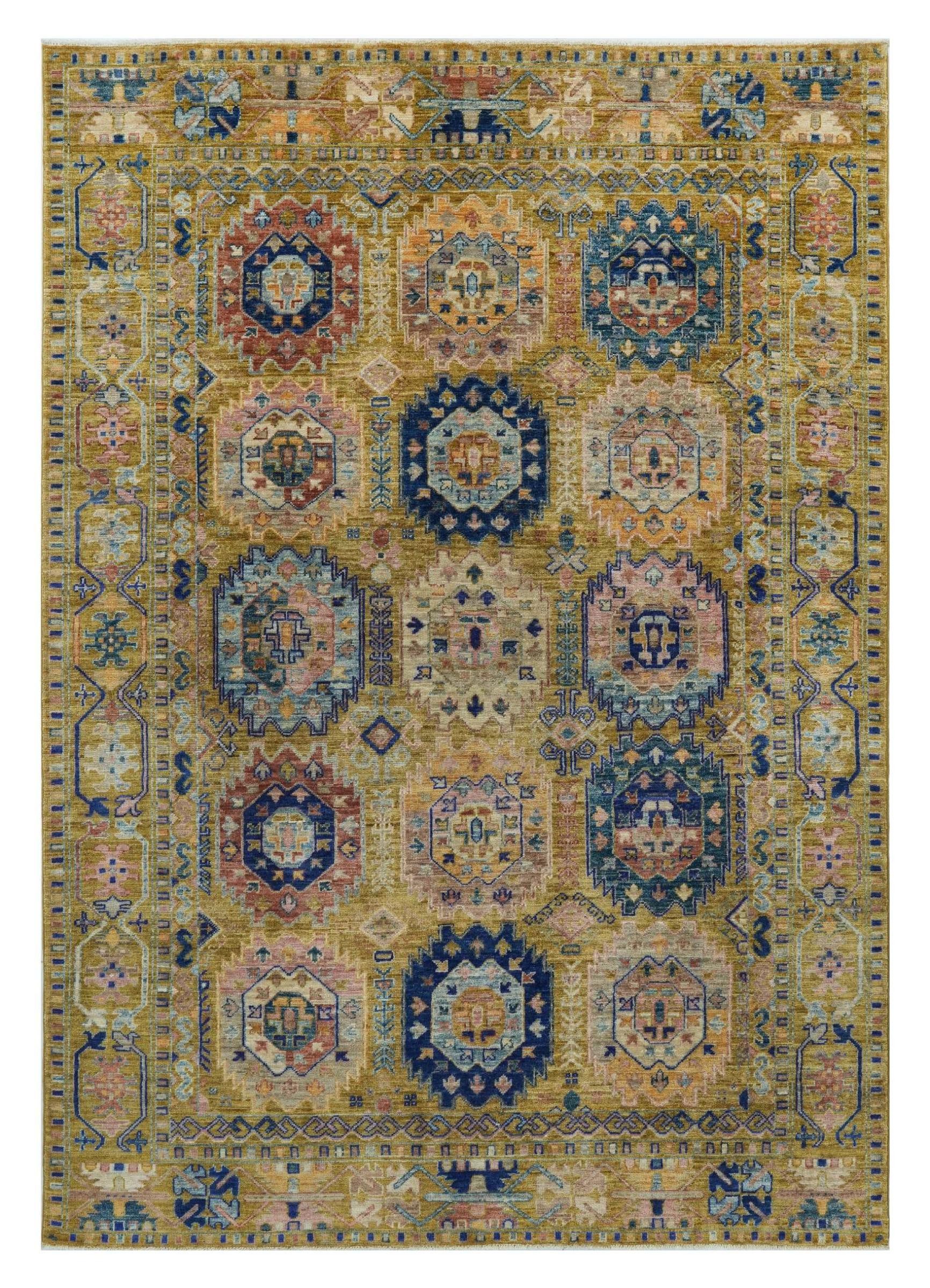 Nain Trading Orientteppich Arijana Shaal 148x207 Handgeknüpfter Orientteppich, rechteckig, Höhe: 6 mm