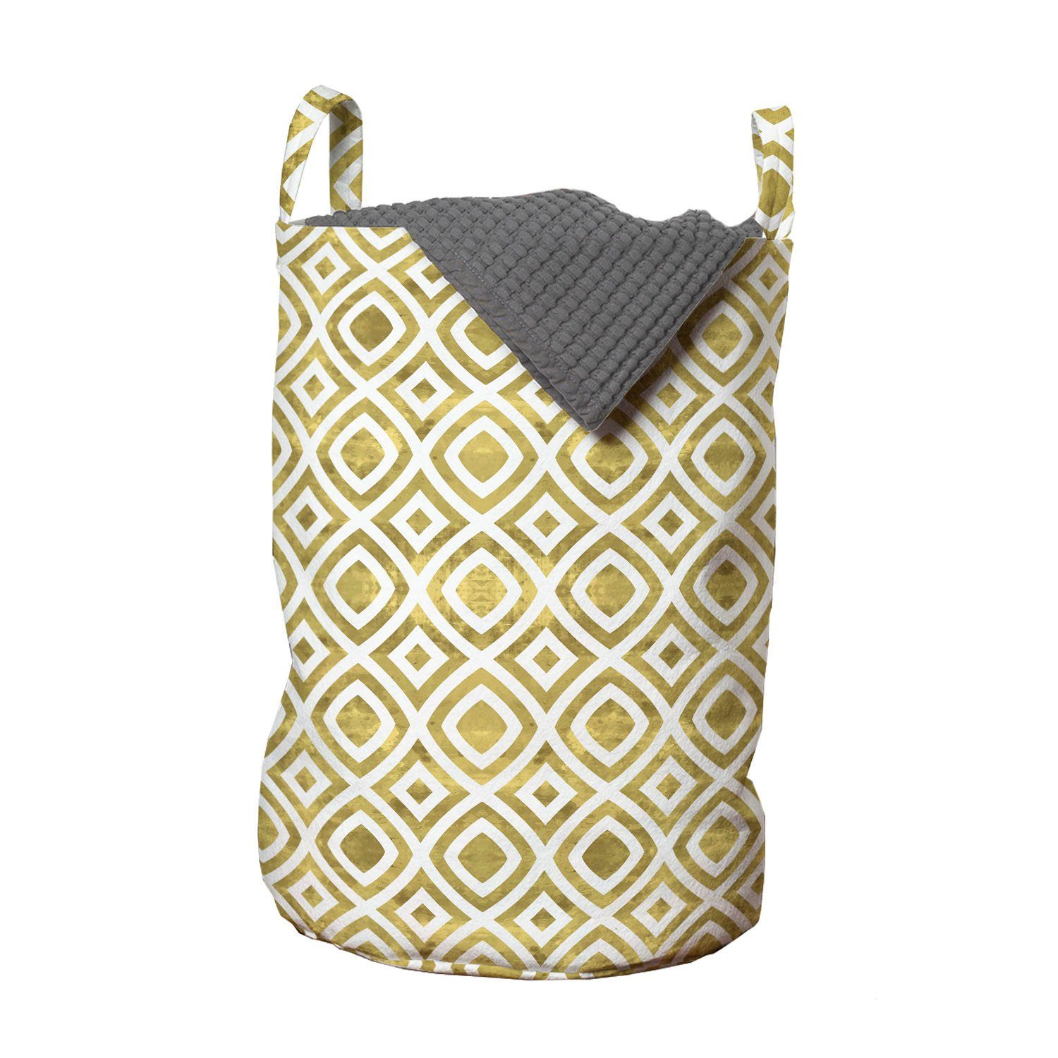 Kordelzugverschluss Wäschekorb Wäschesäckchen Abakuhaus mit Rhombus-Like-Muster Griffen Waschsalons, für Geometrisch