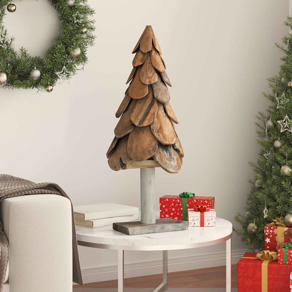 vidaXL Künstlicher Weihnachtsbaum Weihnachtsbaum Braun 91 cm Massivholz