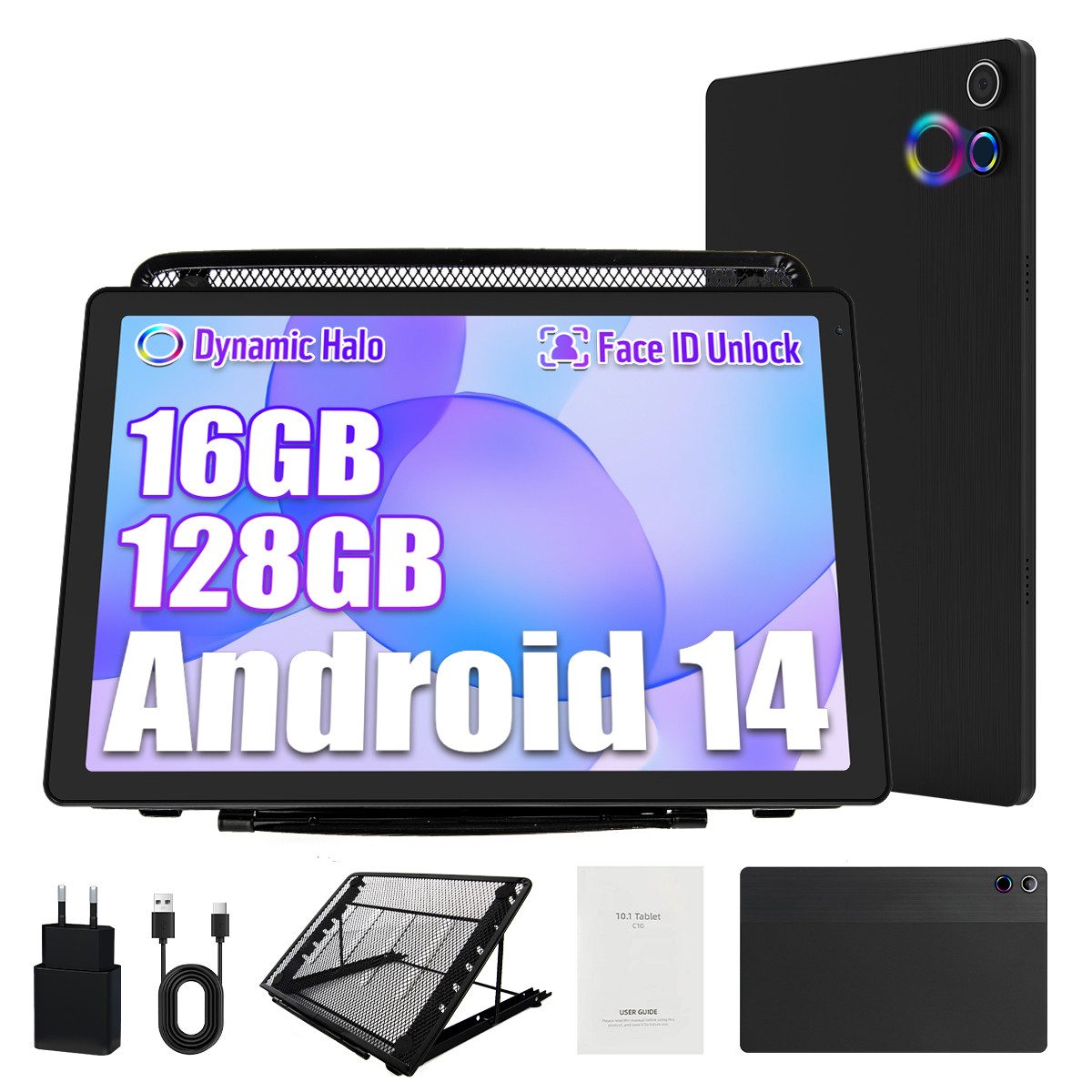 Android 14 10.4’’ 16GB+128GB 5000mAh HD 1280x800 Widevine L1 5G WiFi Tablet