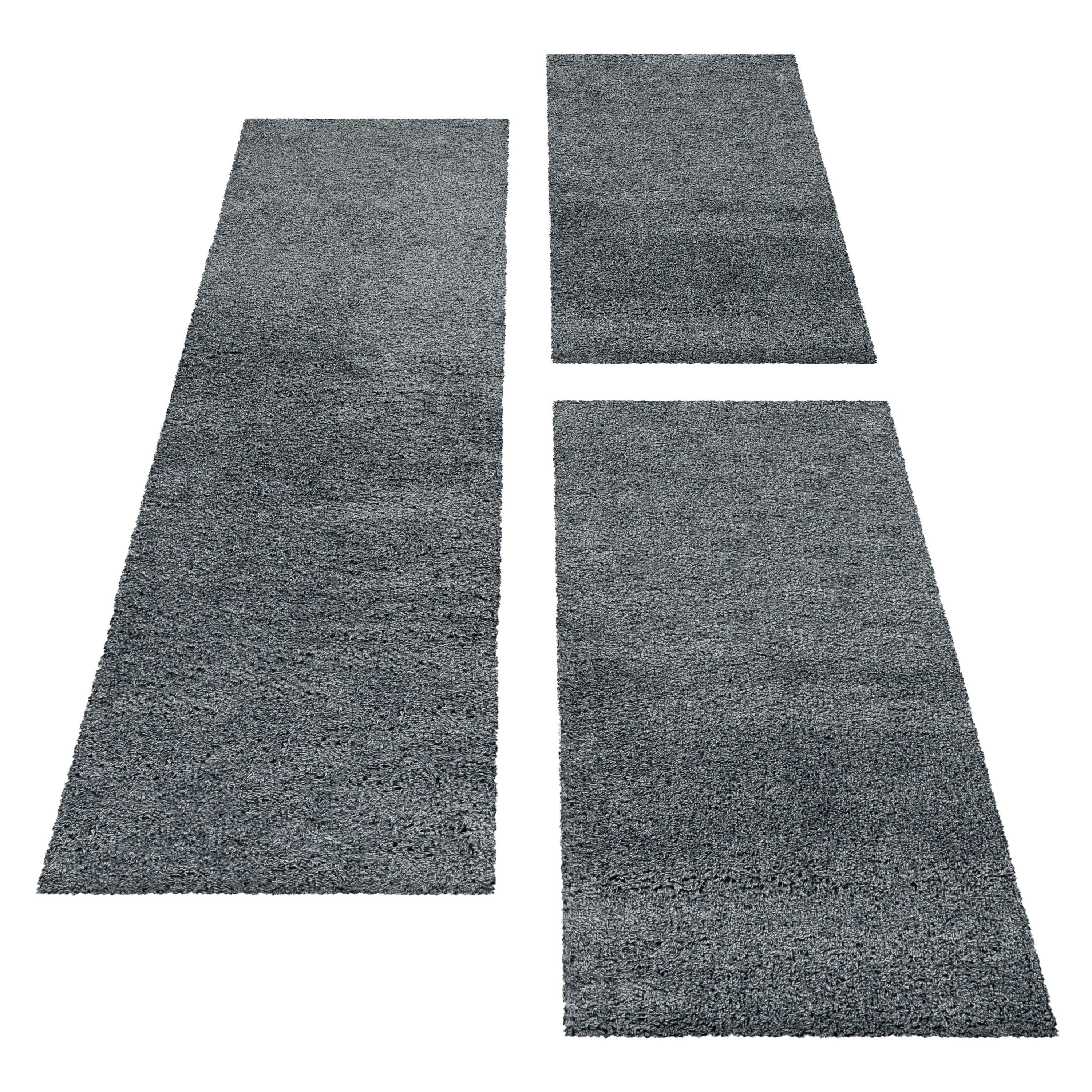 Carpettex Hochflor-Bettumrandung Unicolor - Einfarbig, Höhe günstig online kaufen