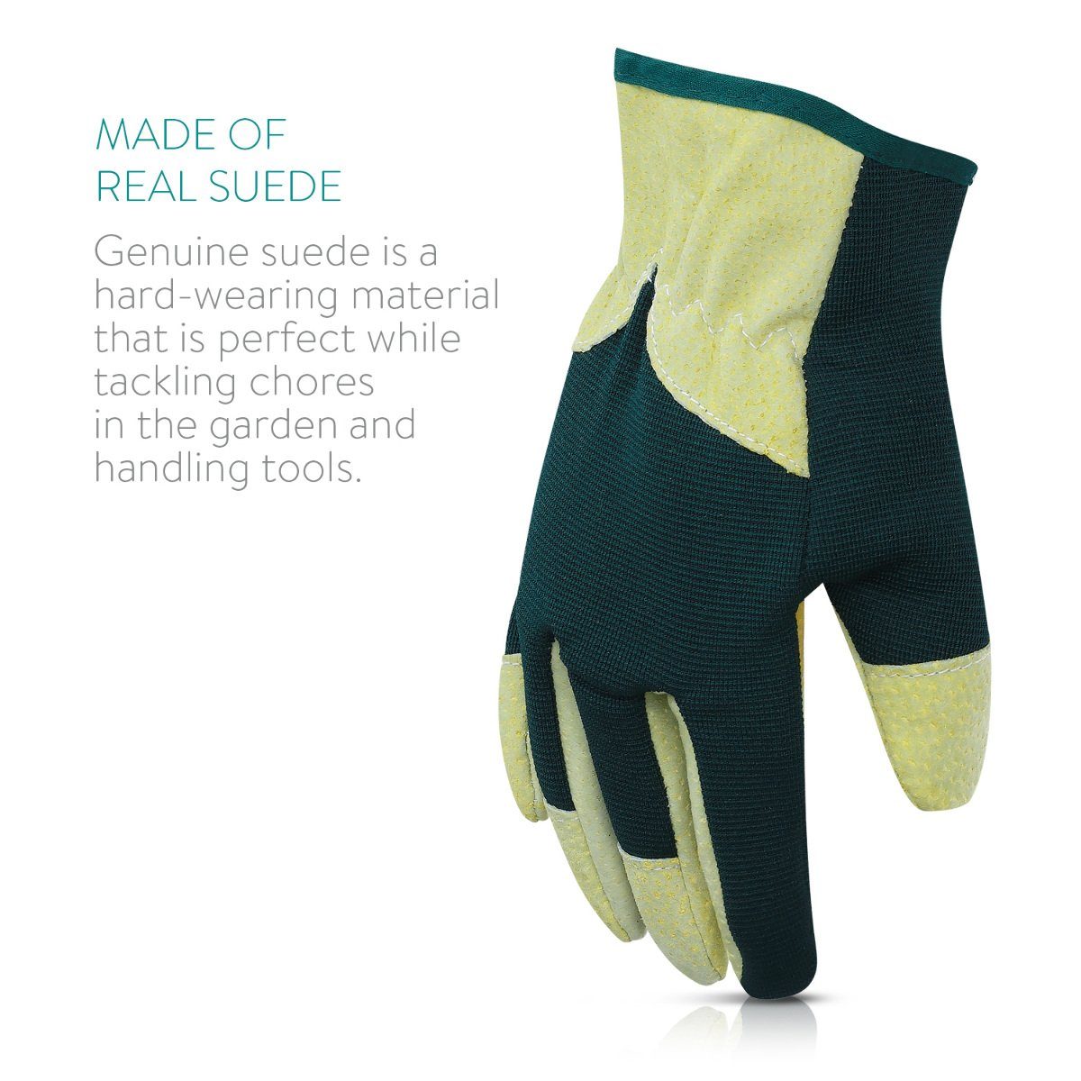 Navaris Lederhandschuhe 1 Paar L Gartenhandschuhe aus Spaltleder - für  Damen und Herren - Leder Arbeitshandschuhe Handschuhe für leichte  Gartenarbeit online kaufen | OTTO