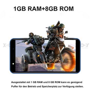 XGODY Mate 10, 1GB RAM, 8GB ROM, Dual-SIM,3G Smartphone (12,70 cm/5 Zoll, 8 GB Speicherplatz, 5 MP Kamera, Android 8.1, Gesichtserkennung, Erweiterung Speicher Max. 256GB)