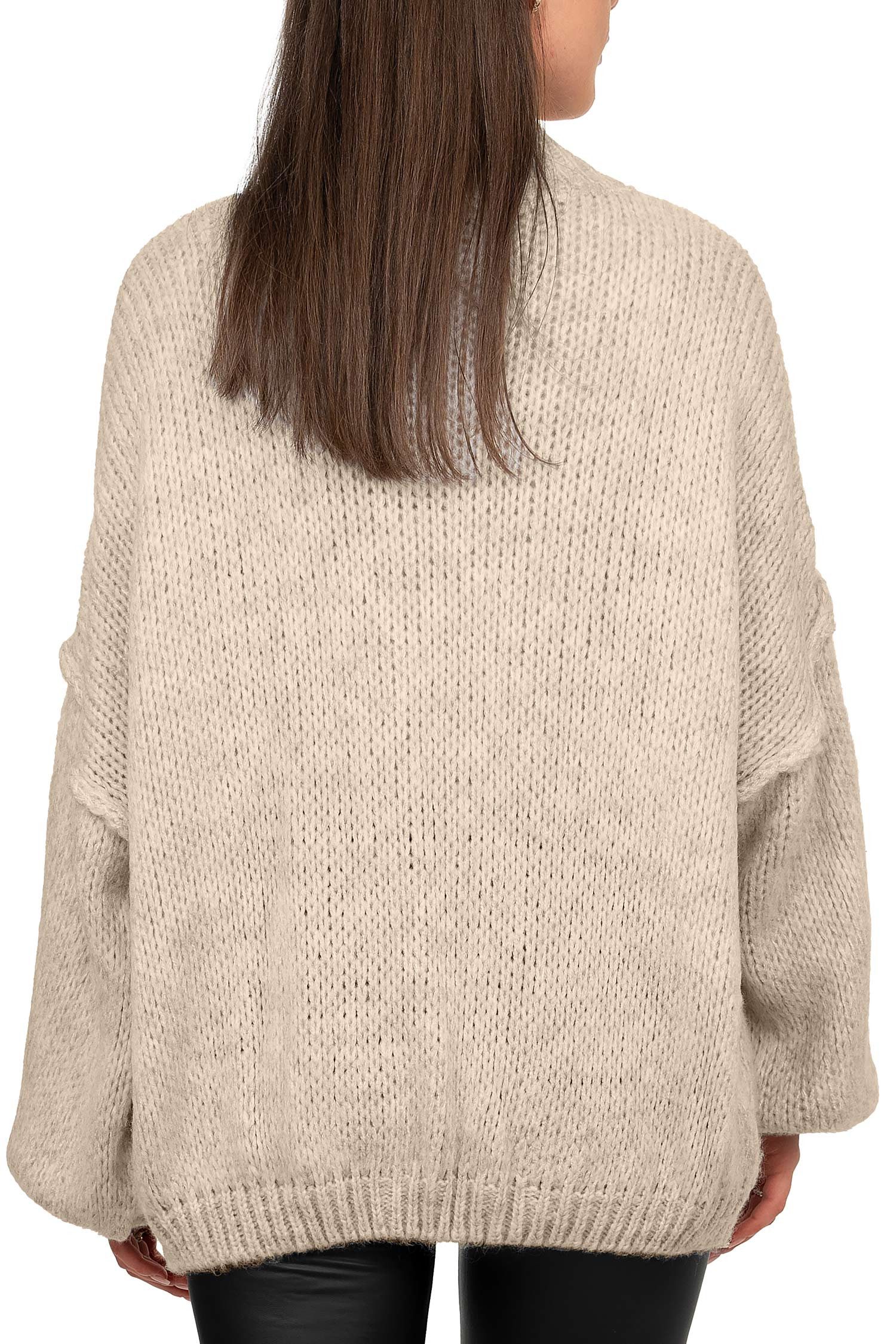 Reichstadt Strickjacke Damen Relaxed Fit Pullover günstig online kaufen