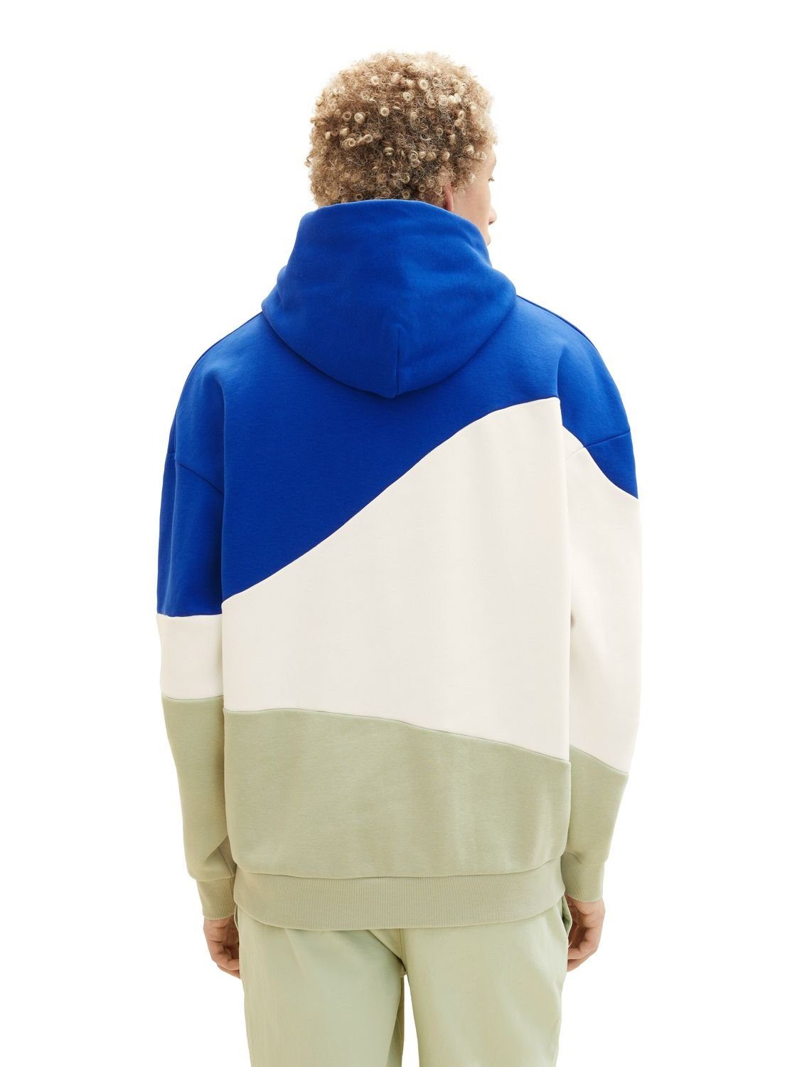 TOM TAILOR Denim Hoodie RELAXED COLORBLOCK aus Baumwollmix günstig online kaufen