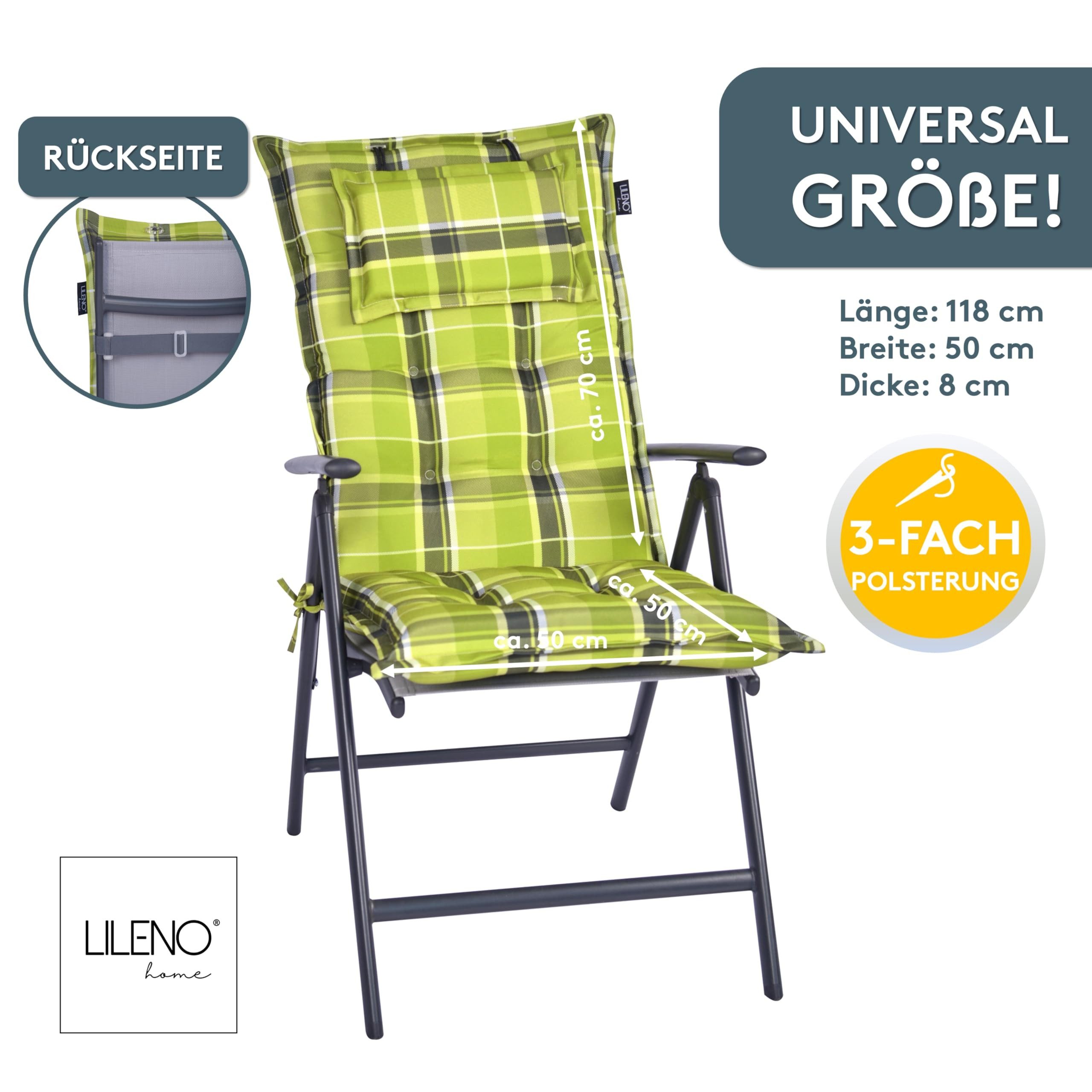 LILENO HOME Hochlehnerauflage Gartenstuhl Auflage, bequeme günstig online kaufen