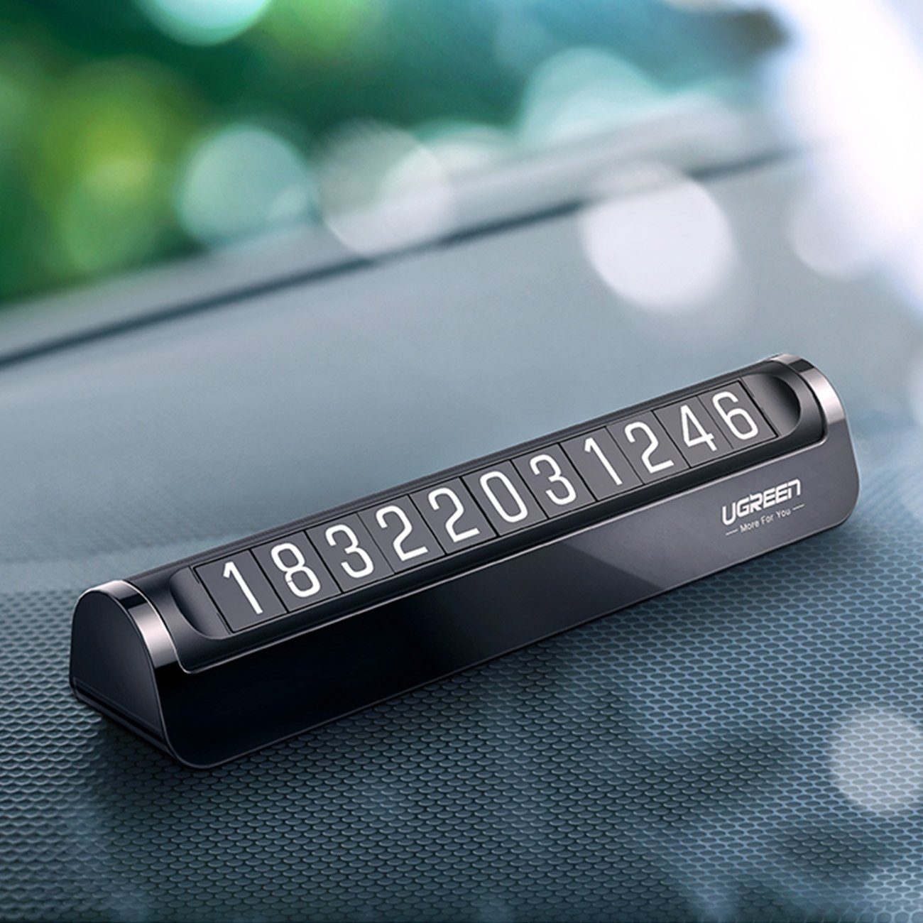 UGREEN Hinweisschild Parkausweis temporäres Parkschild für das Auto für Telefonnummer