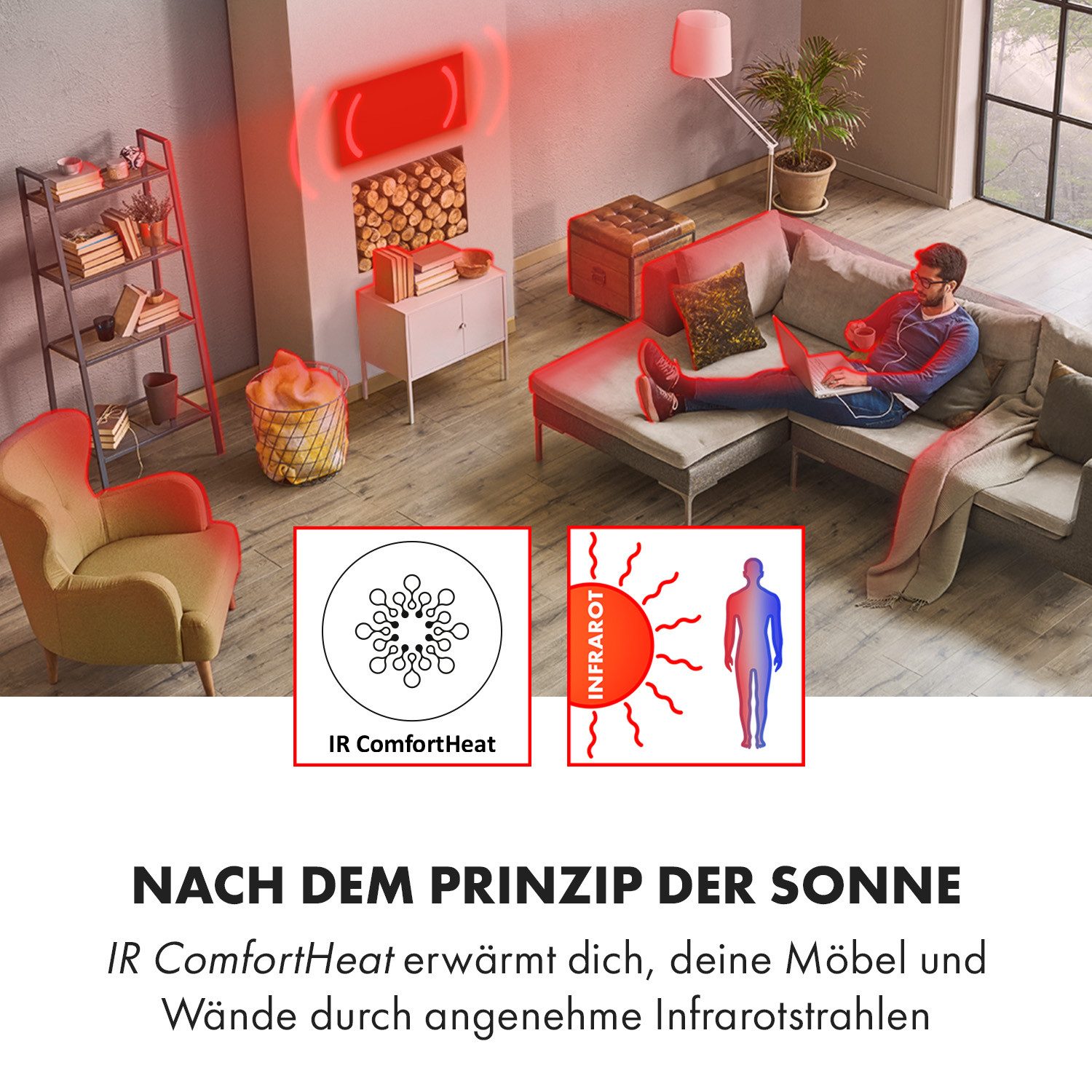Klarstein Heizkörper Marvel Mirror, elektrische Infrarot günstig online kaufen