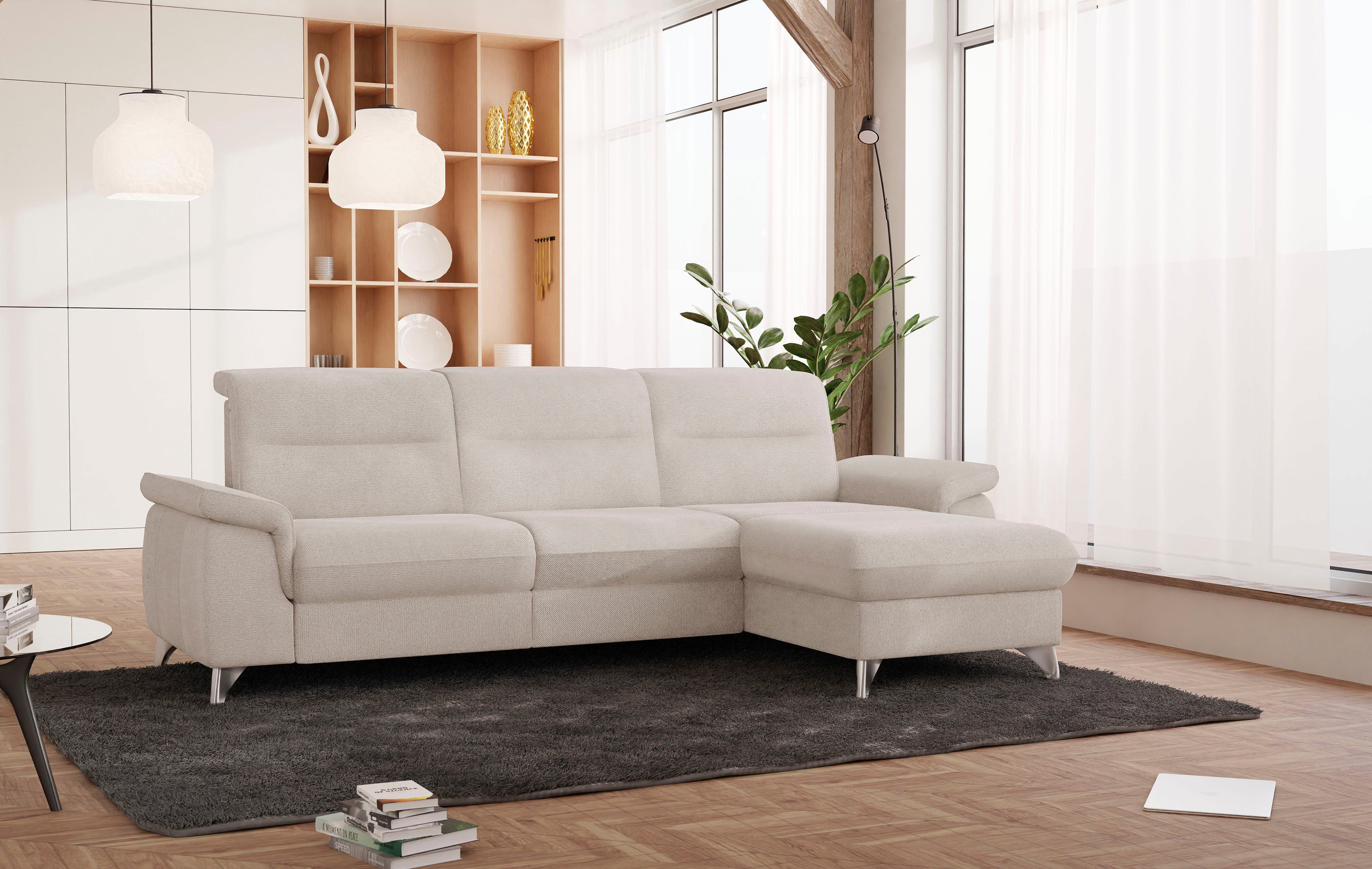 Ecksofa motorischer wahlweise mit Relaxfunktion sit&more Astoria,