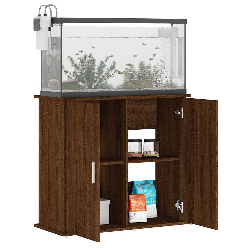 vidaXL Aquariumunterschrank Aquariumständer Braun Eichen-Optik 81x36x73 günstig online kaufen