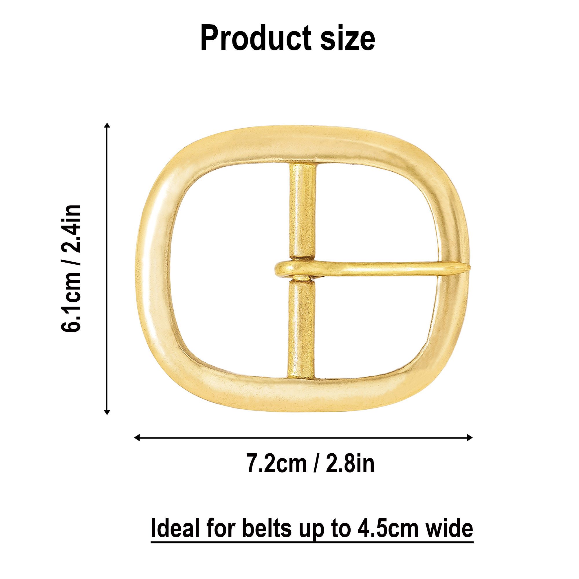 Lord Of Battles Gürtelschnalle mittelalterliche Ovale Schnalle Messing 6cm Breit