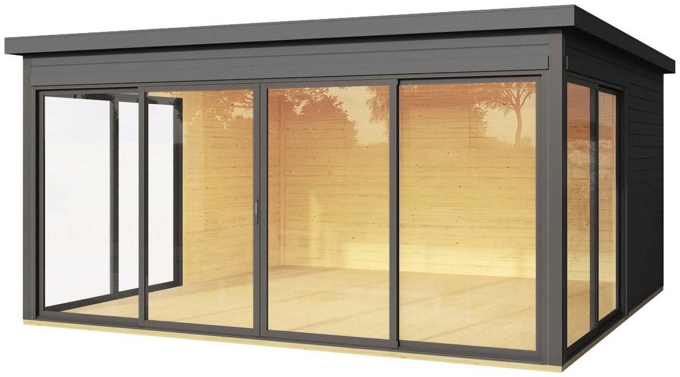 Thumbnail - LASITA MAJA Gartenhaus DOMEO 5 CARBONGRAU/ANTHRAZIT, BxT: 418x418 cm, (Set), Fundamentmass 4180 x 4180, Carbongrau